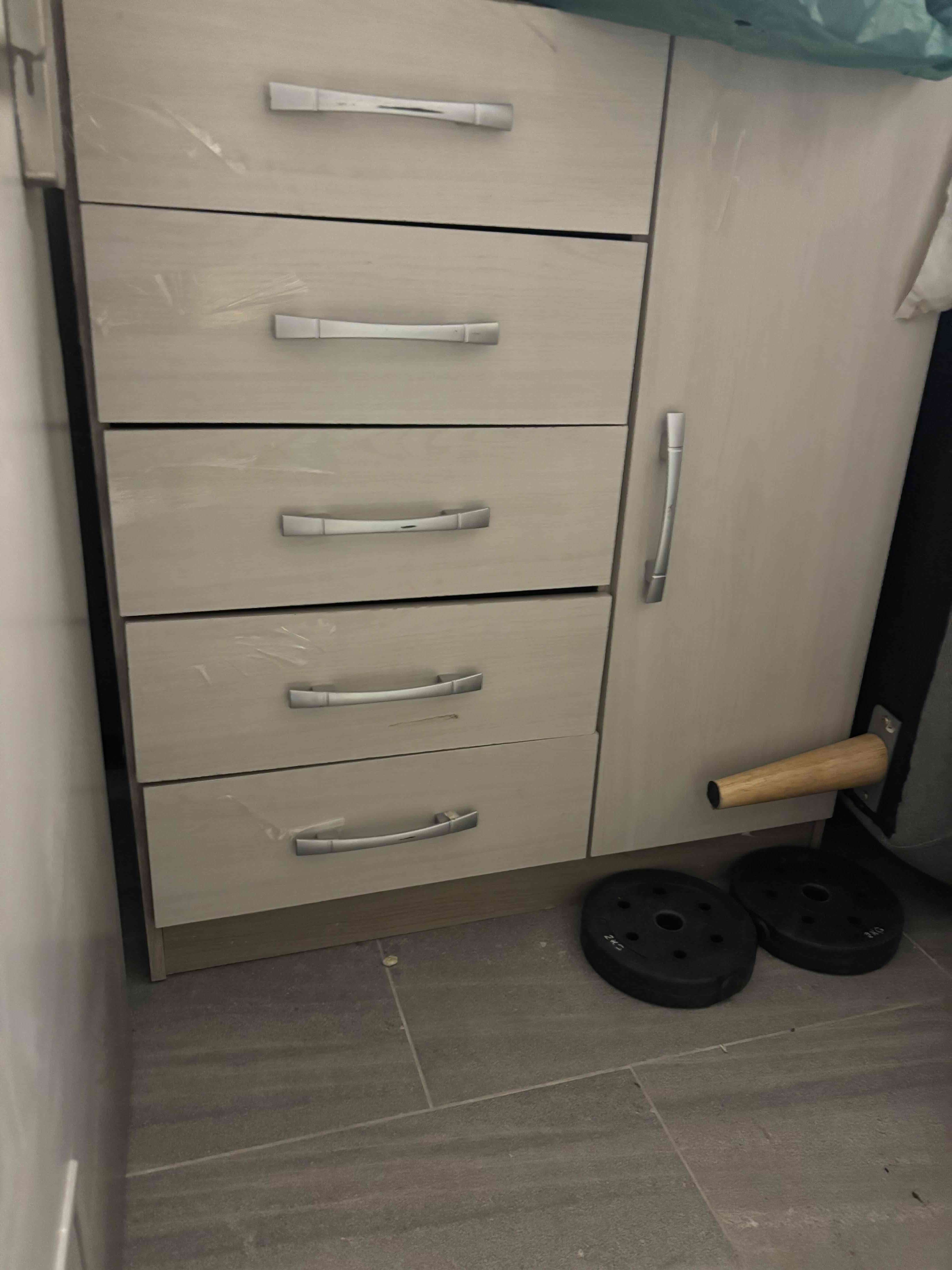 Mueble cajonera madera clara - miniatura 1