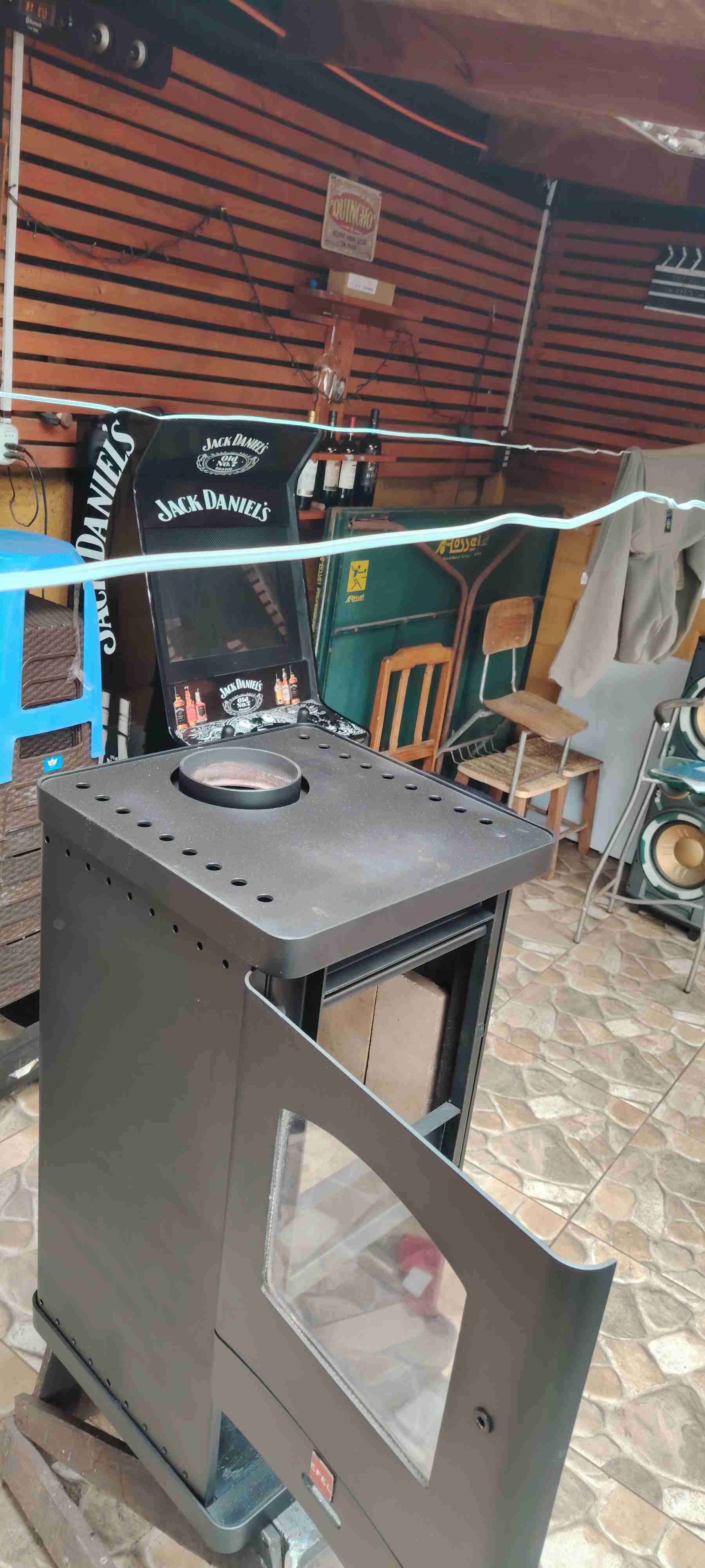 Estufa a leña Efel negra - miniatura 2