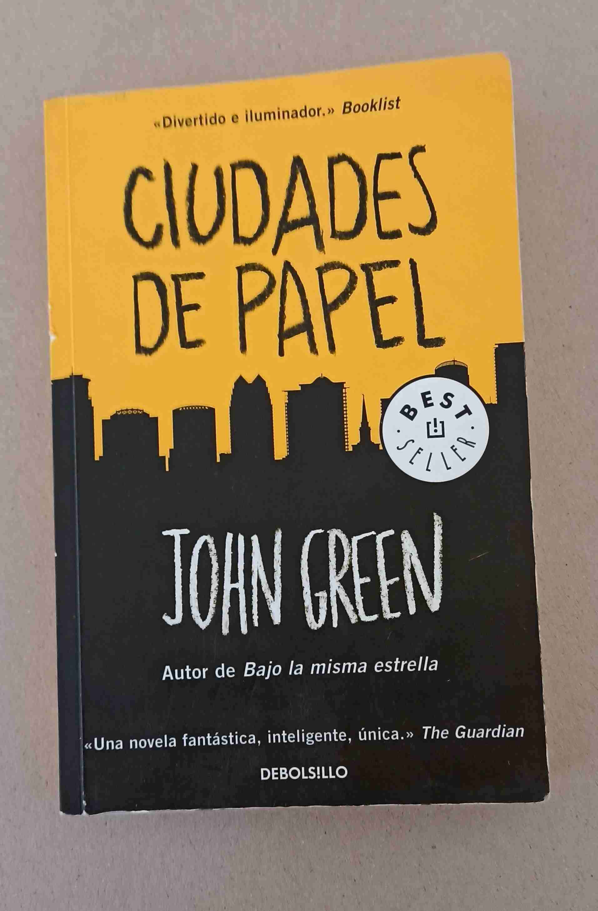 Libro Ciudades de Papel - John Green