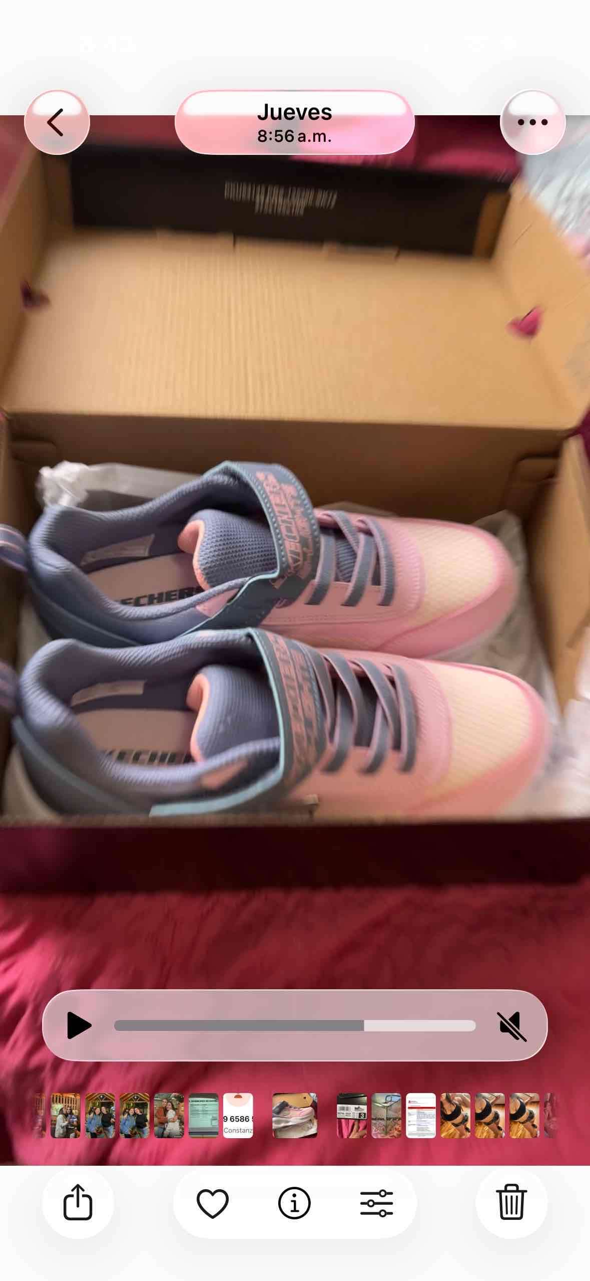 Zapatillas Skechers rosadas niña - miniatura 1