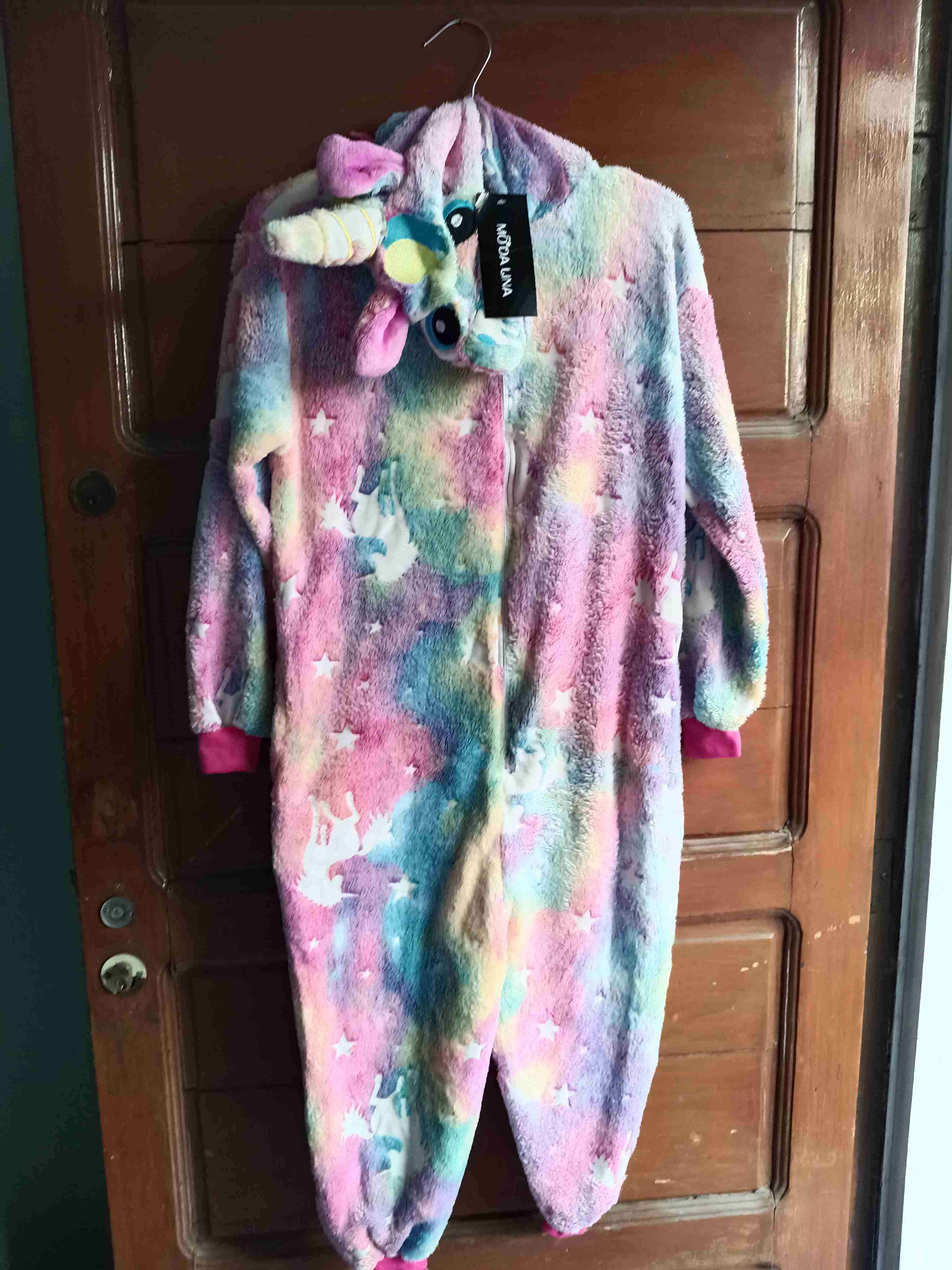 Pijama animal de unicornio multicolor - miniatura 1