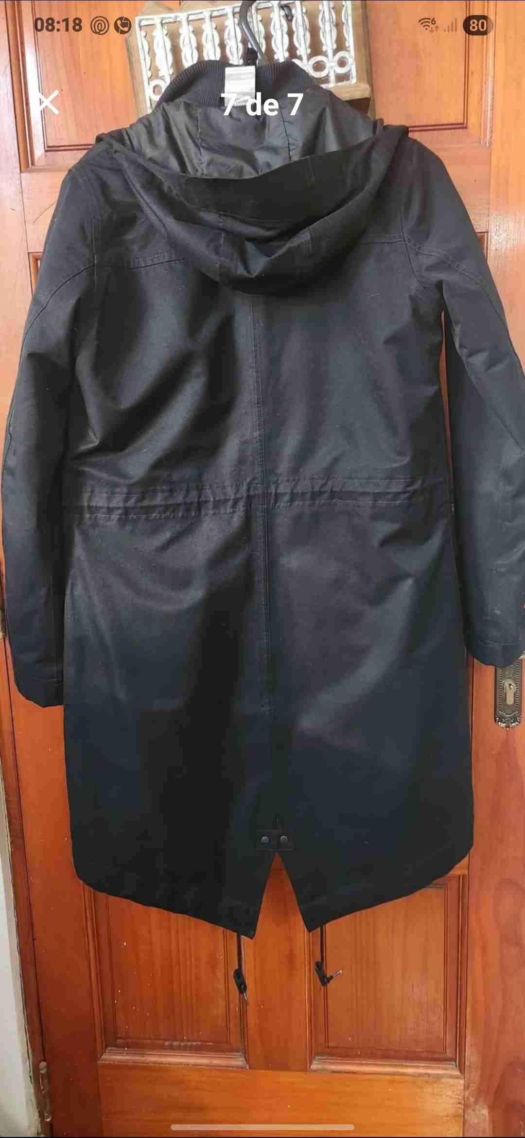 Parka impermeable negra Nike - miniatura 2