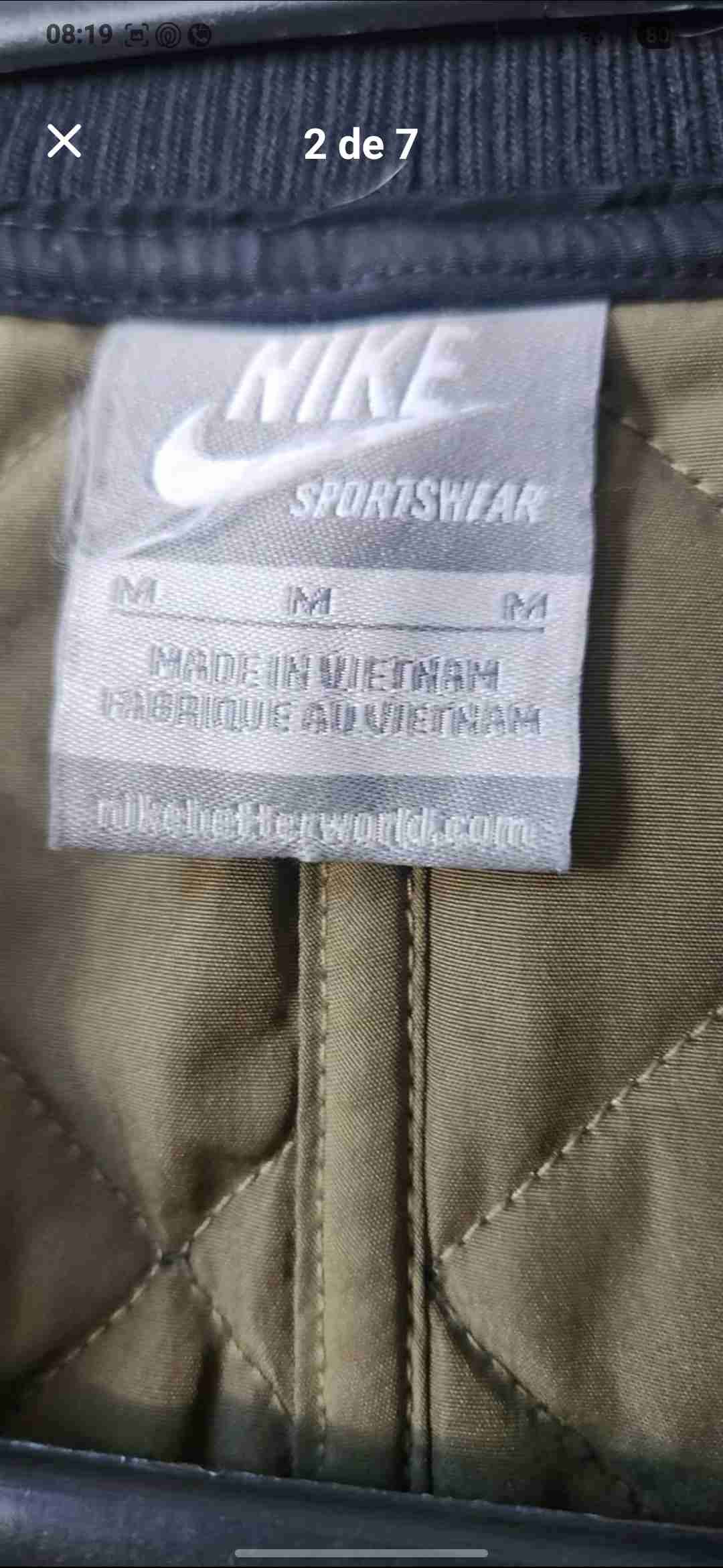 Parka impermeable negra Nike - miniatura 3