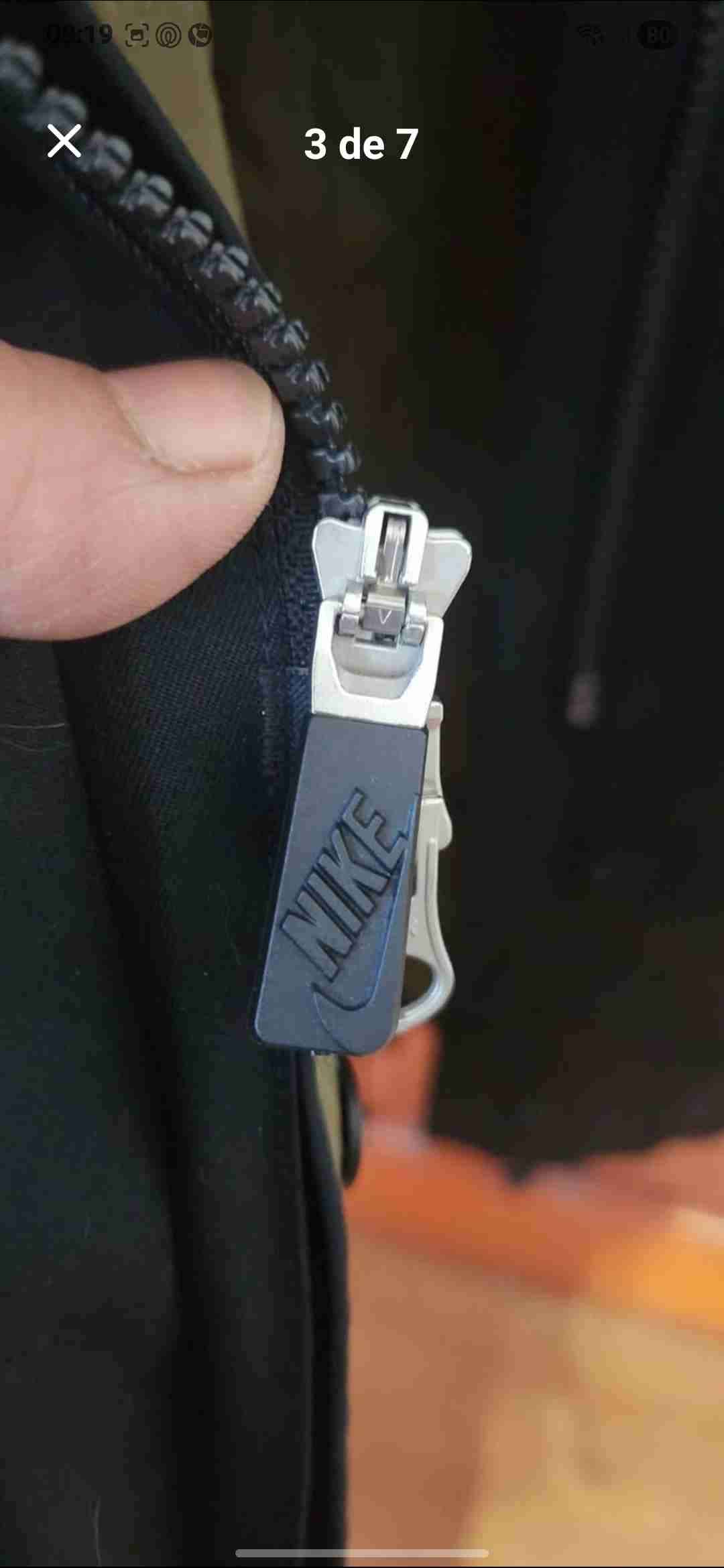 Parka impermeable negra Nike - miniatura 4