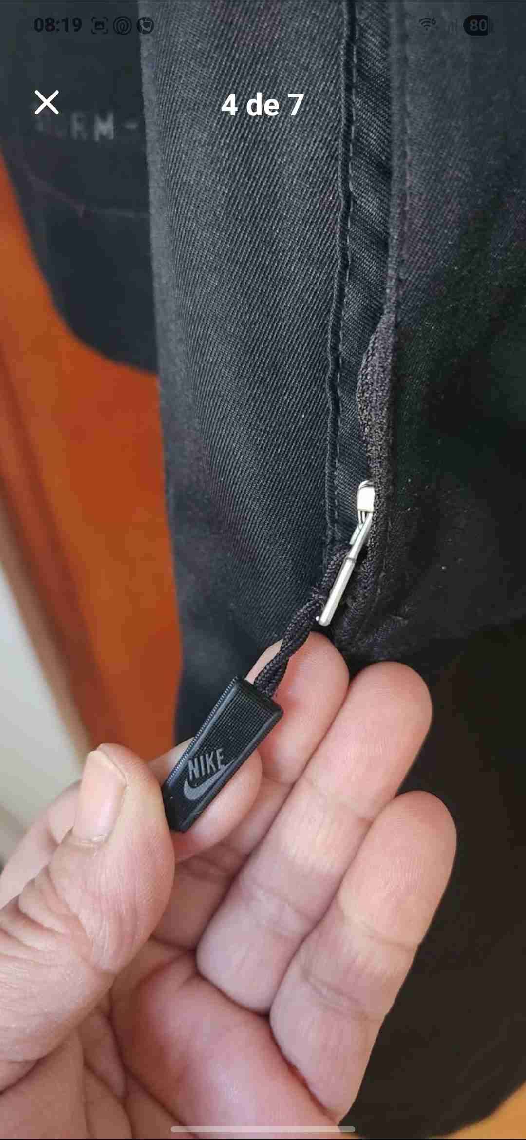 Parka impermeable negra Nike - miniatura 5