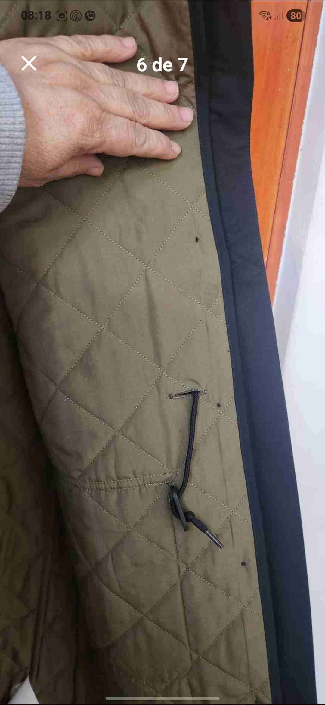 Parka impermeable negra Nike - miniatura 6