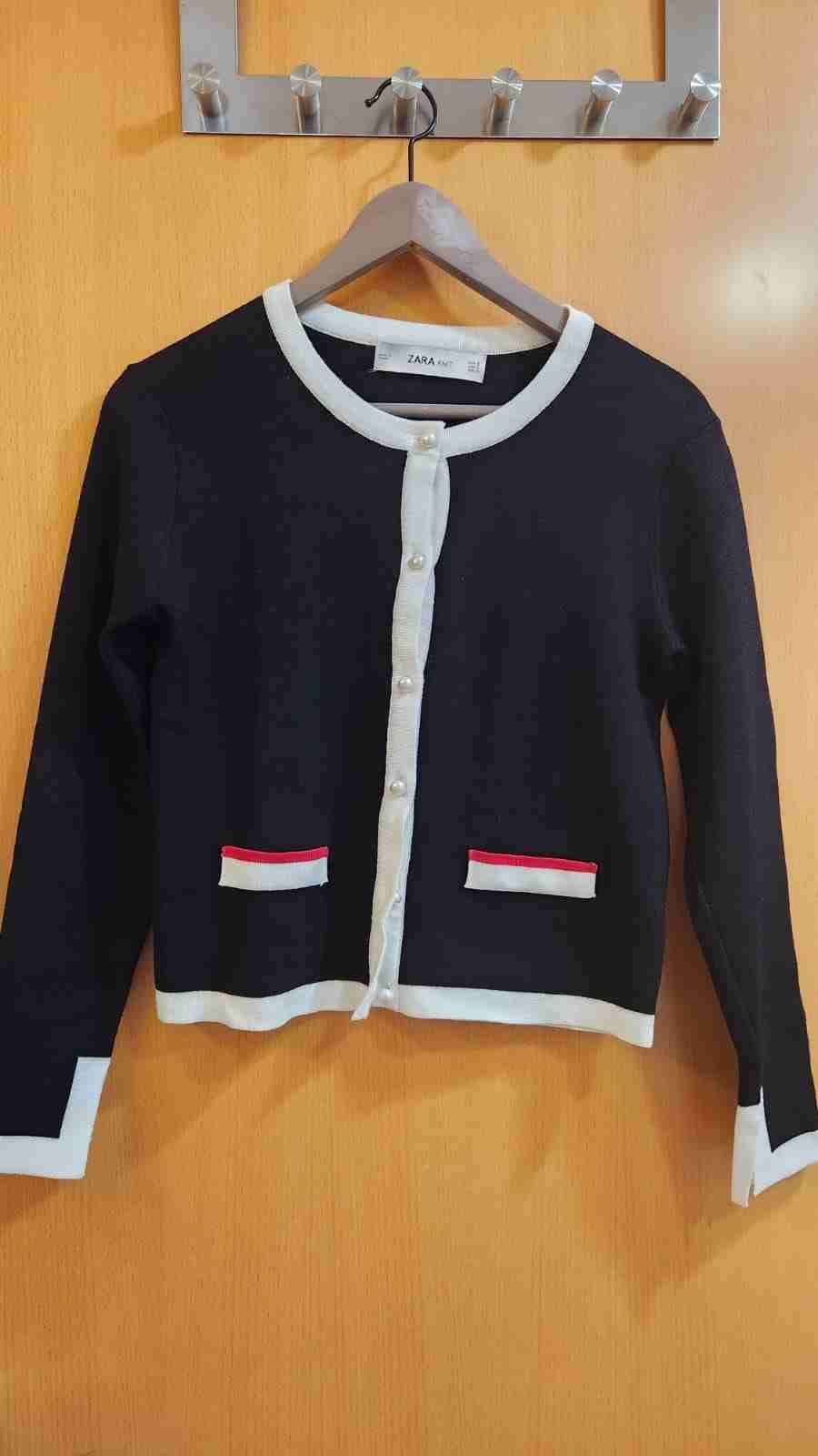 Cardigan / chaleco negro Zara talla S - miniatura 1