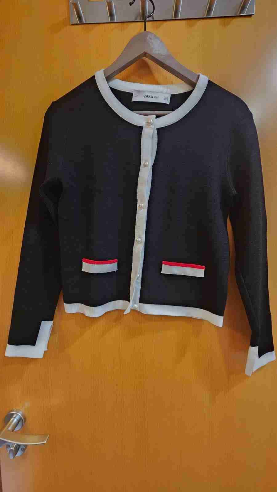 Cardigan / chaleco negro Zara talla S - miniatura 2