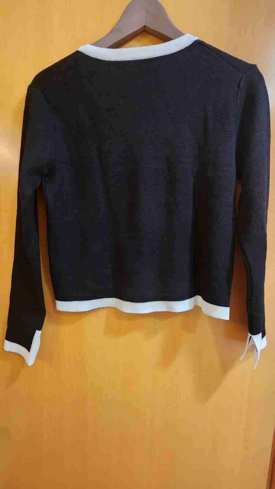 Cardigan / chaleco negro Zara talla S - miniatura 4