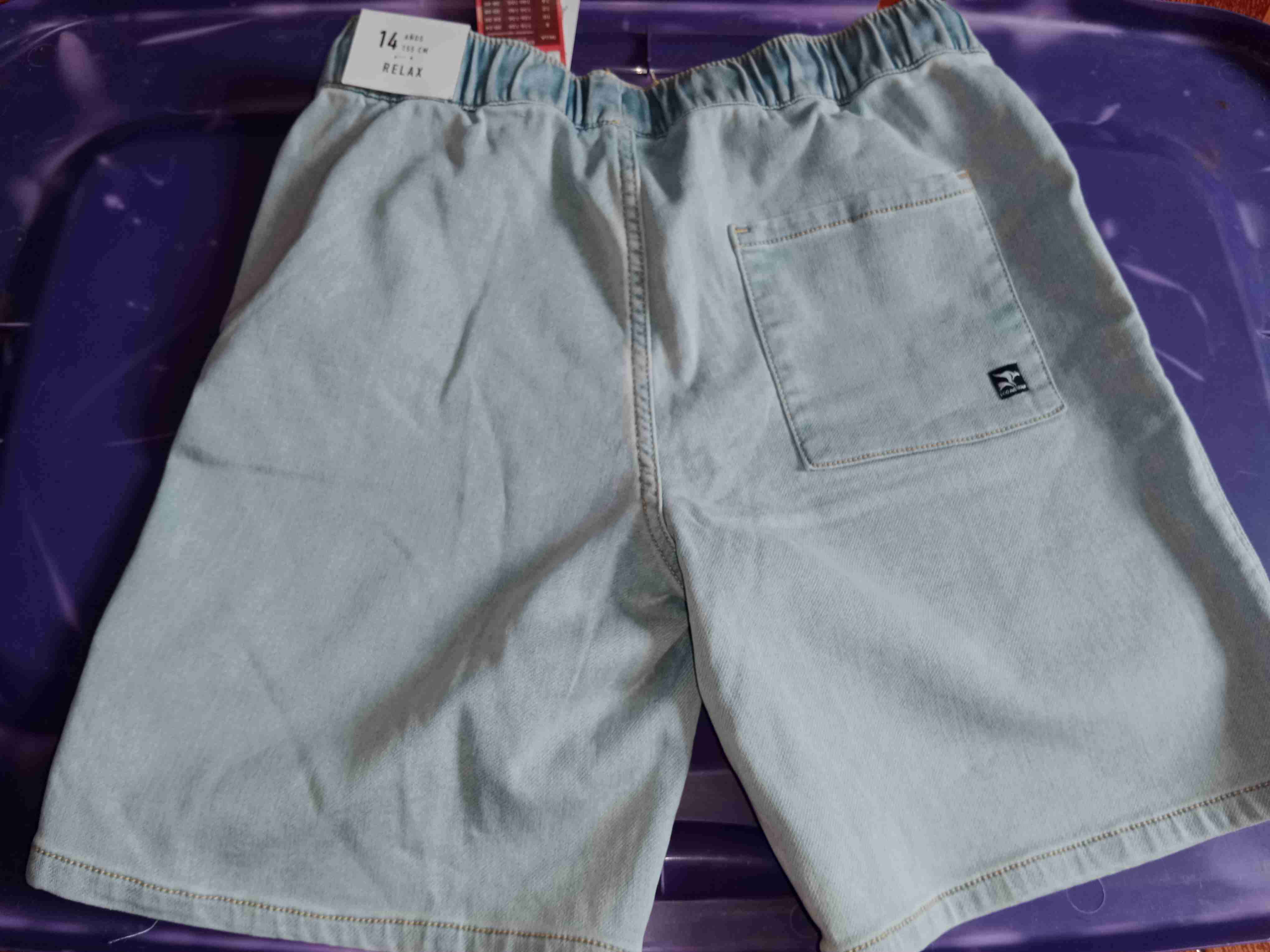 Shorts de mezclilla azul claro - miniatura 2