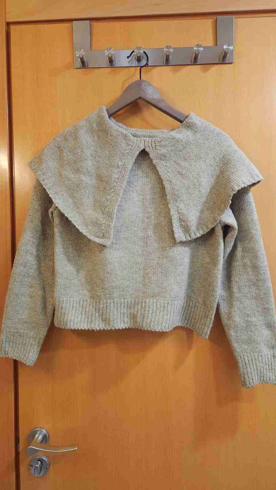 Suéter de lana gris - miniatura 1