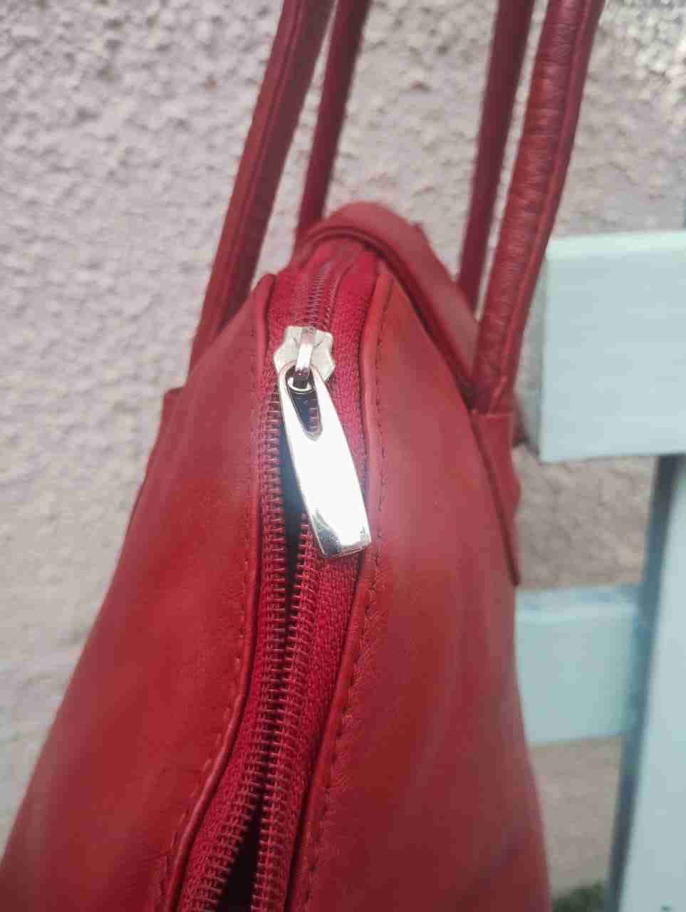 Cartera roja de 100% cuero - miniatura 3