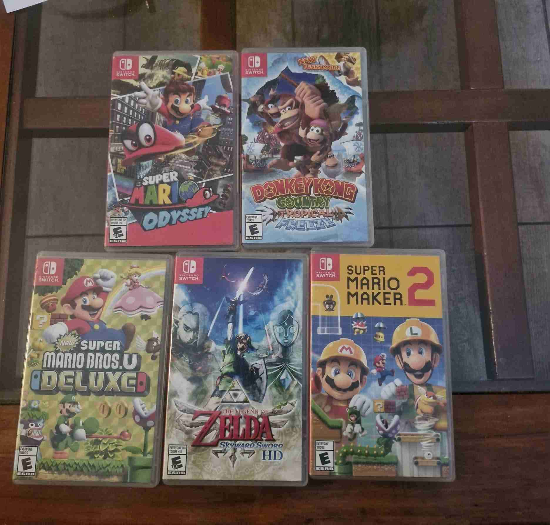 Colección de 5 juegos Nintendo Switch