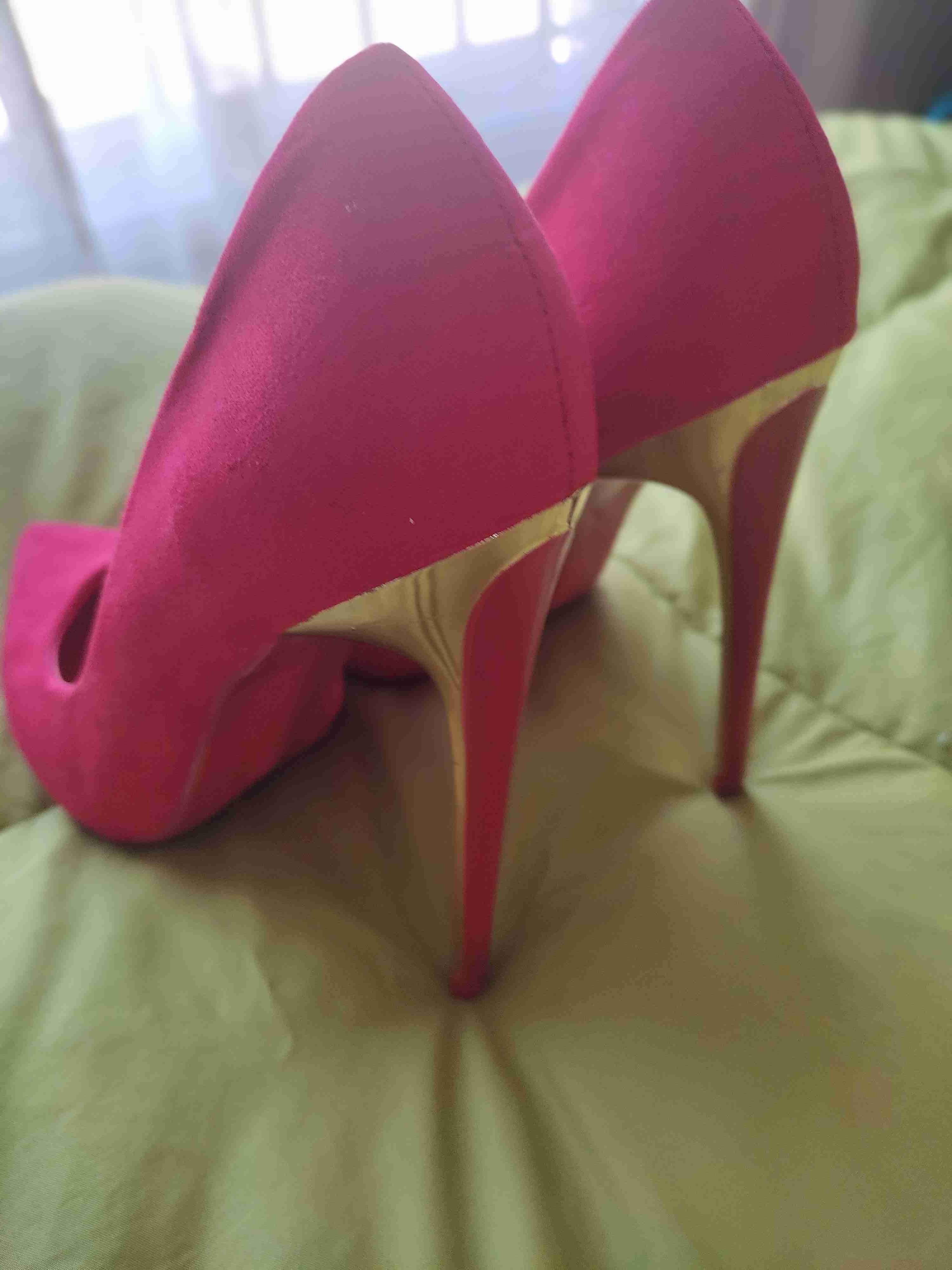 Zapatos de taco alto rosados - miniatura 4