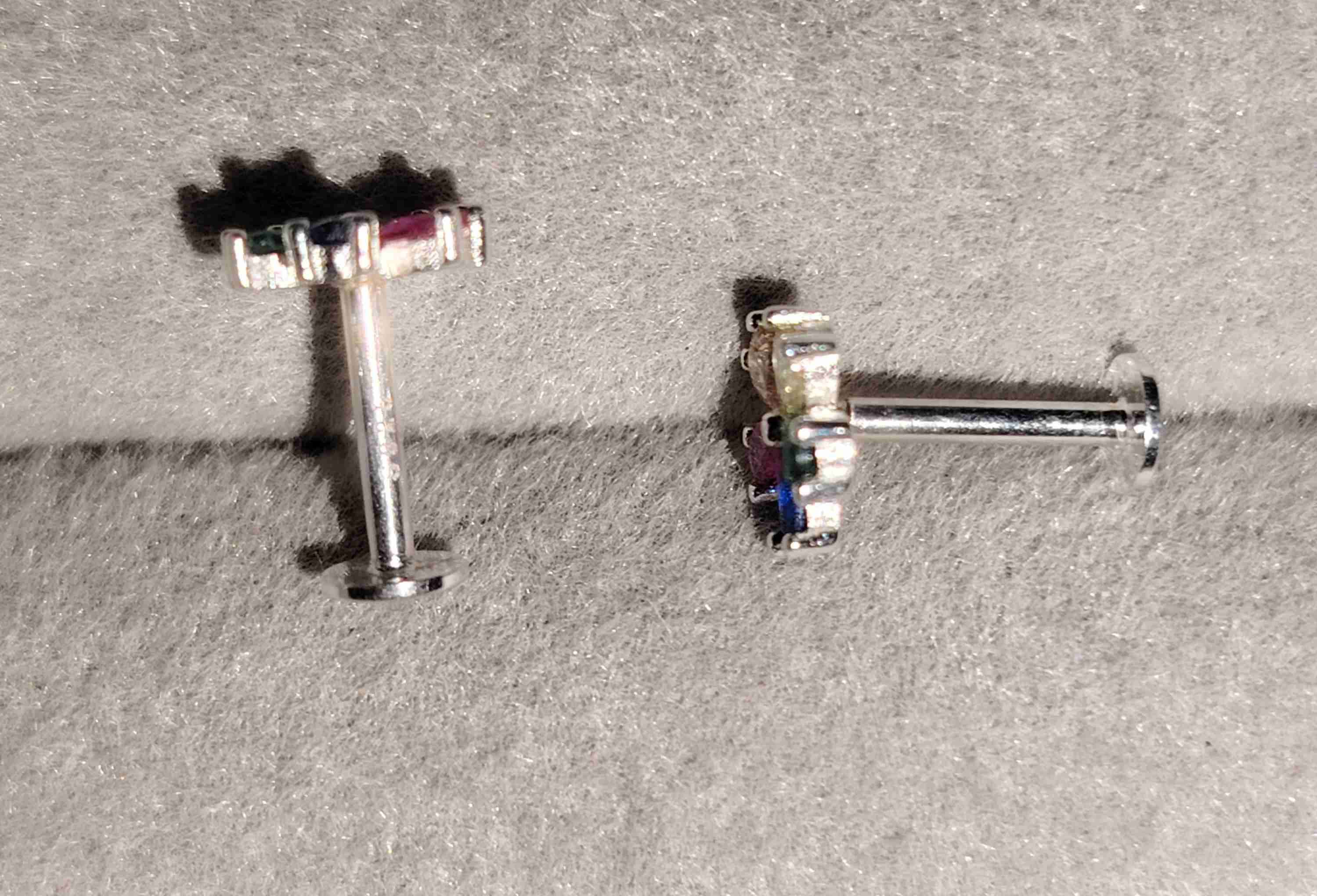 Aros flores multicolores - miniatura 2