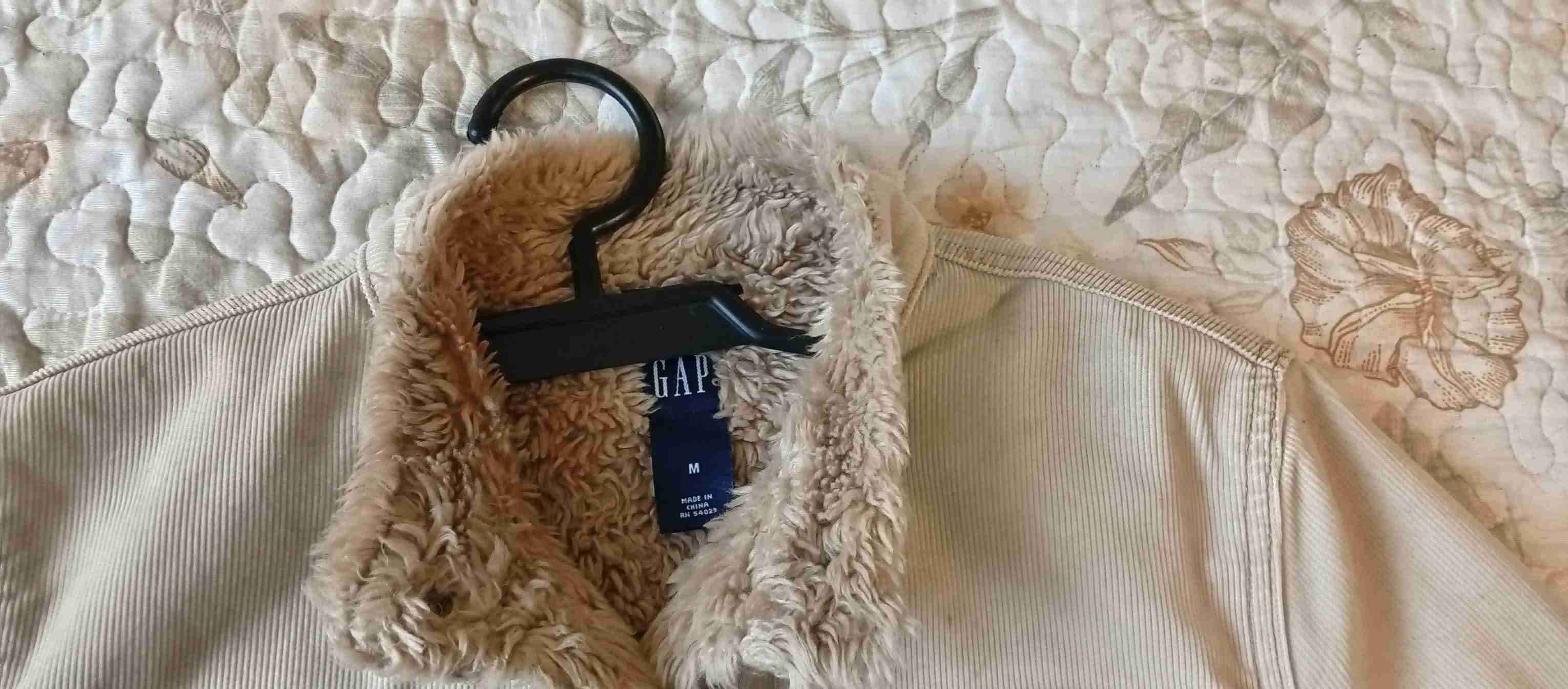 Abrigo beige con forro de lana - miniatura 1