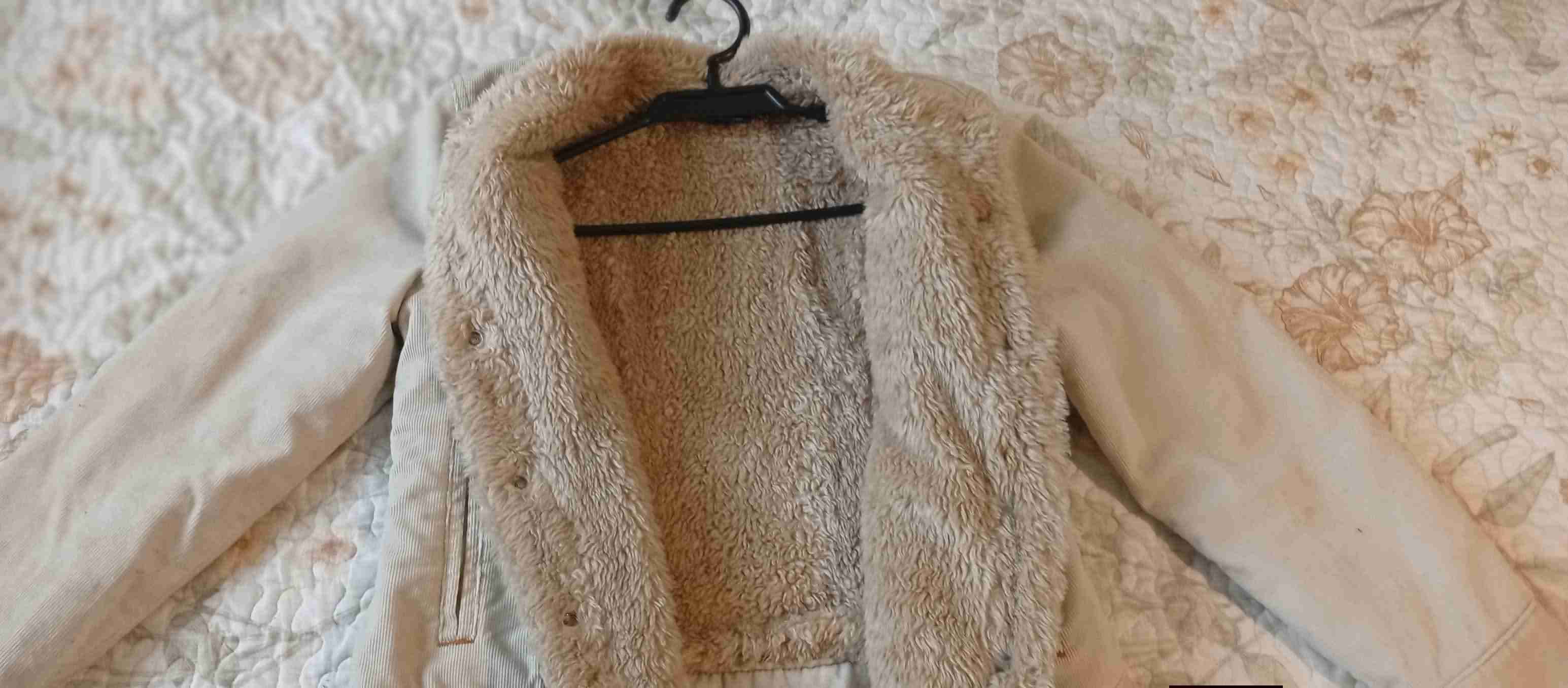 Abrigo beige con forro de lana - miniatura 2