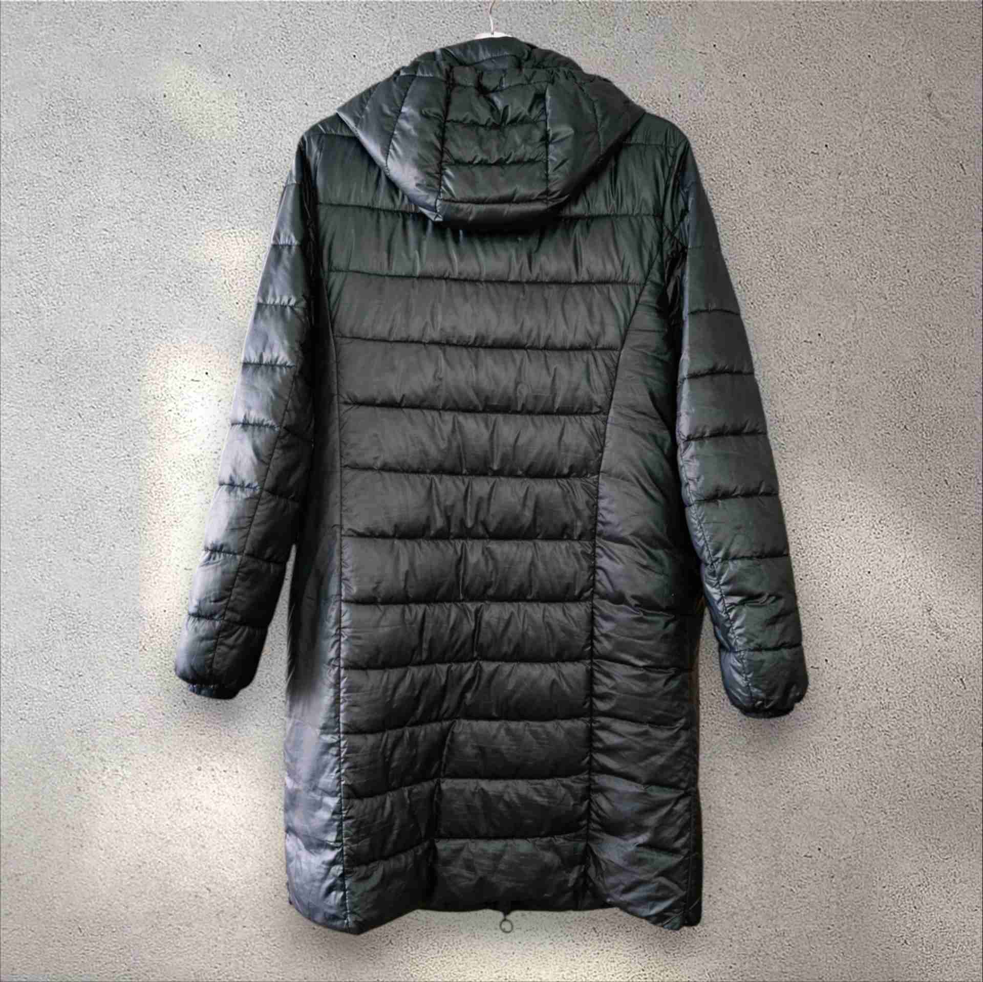 Chaqueta larga acolchada azul - miniatura 3