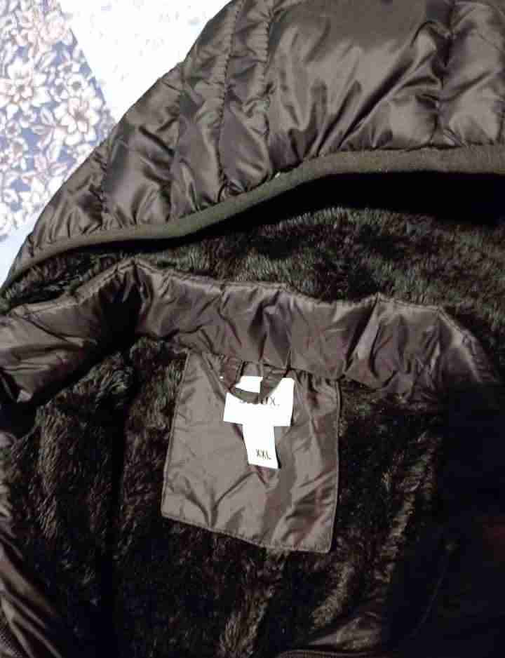 chaqueta de hombre negro con forro de felpa - miniatura 3