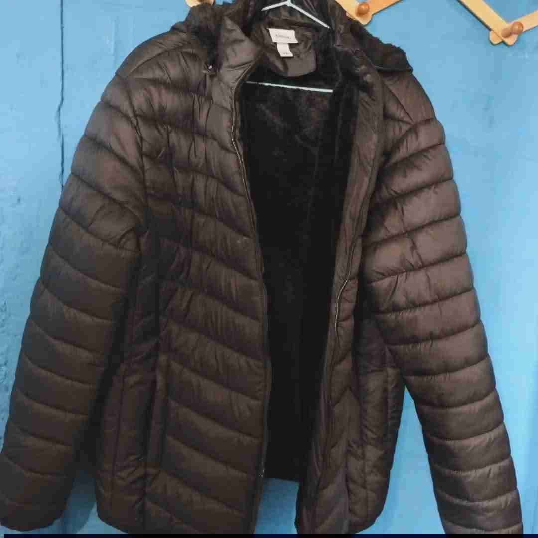 chaqueta de hombre negro con forro de felpa - miniatura 5