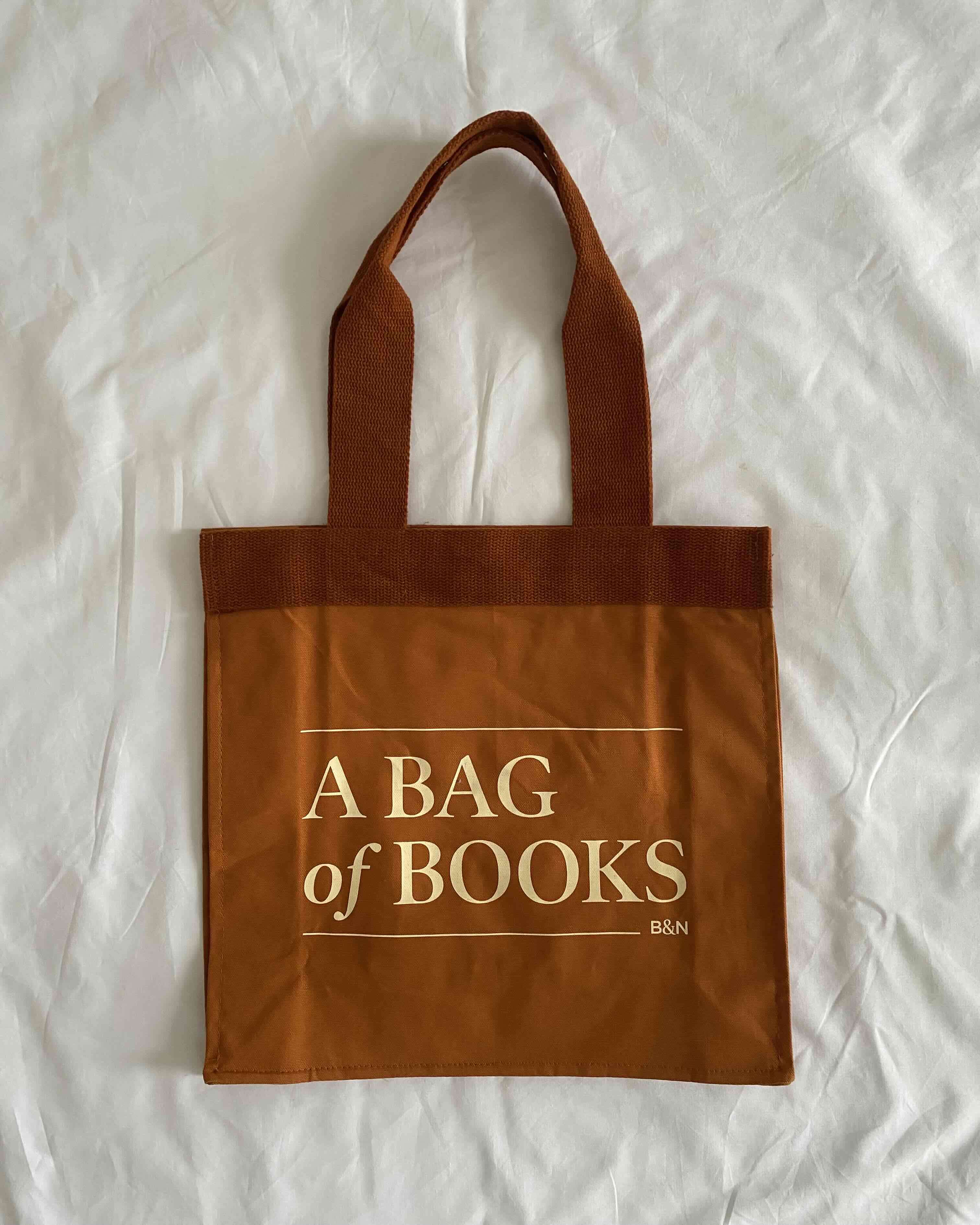 Tote bag 'A Bag of Books' Terracota - miniatura 1