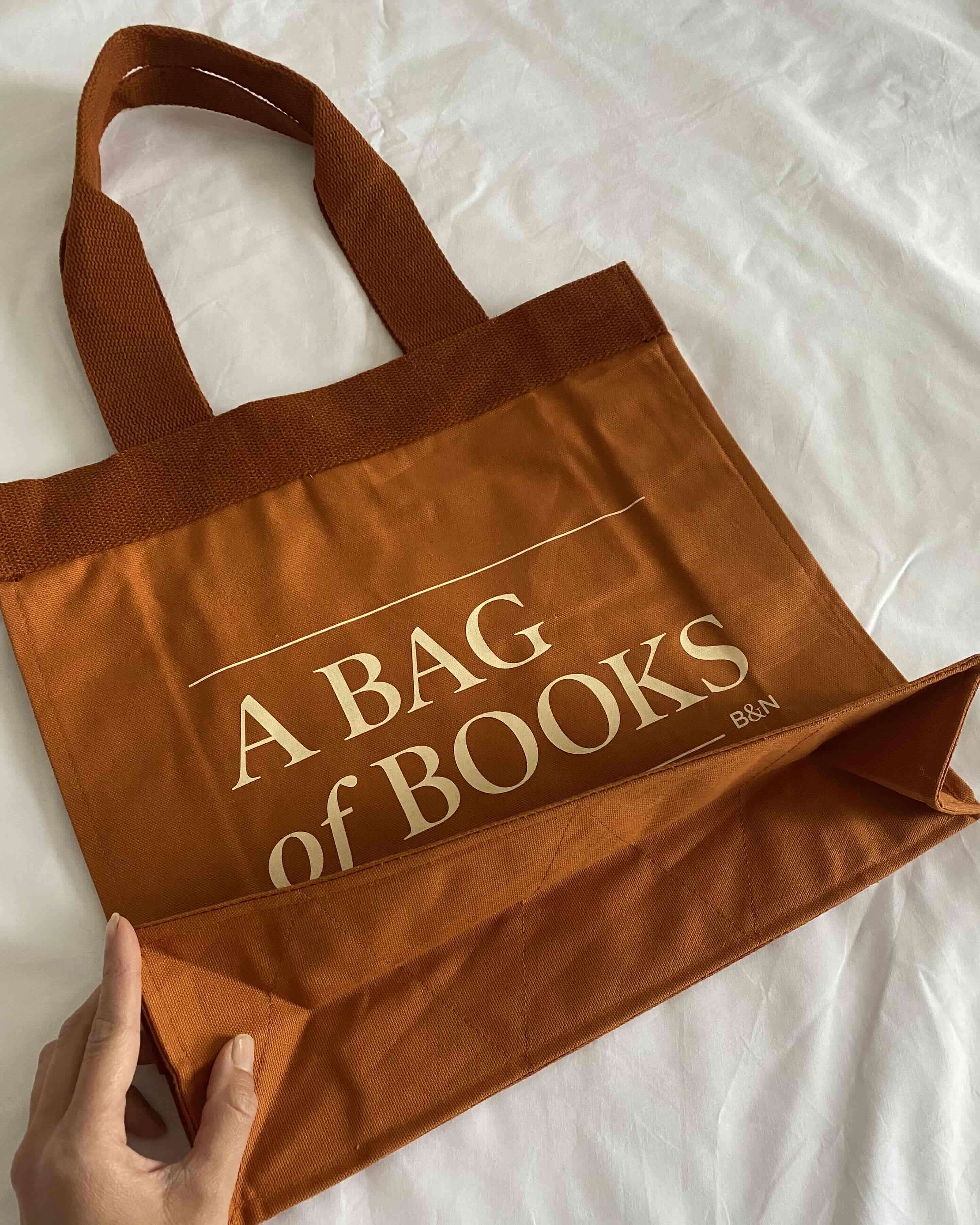 Tote bag 'A Bag of Books' Terracota - miniatura 3