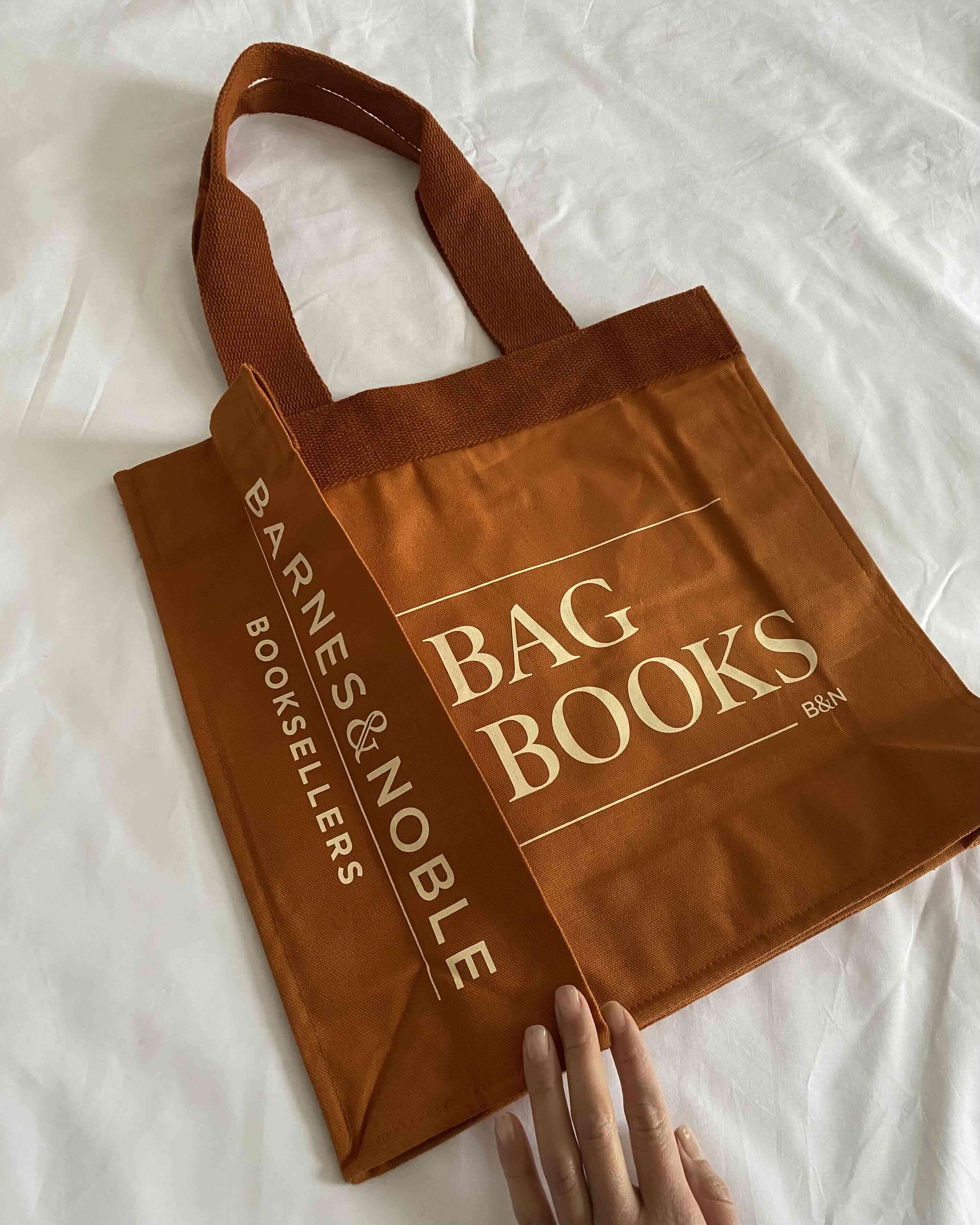 Tote bag 'A Bag of Books' Terracota - miniatura 4
