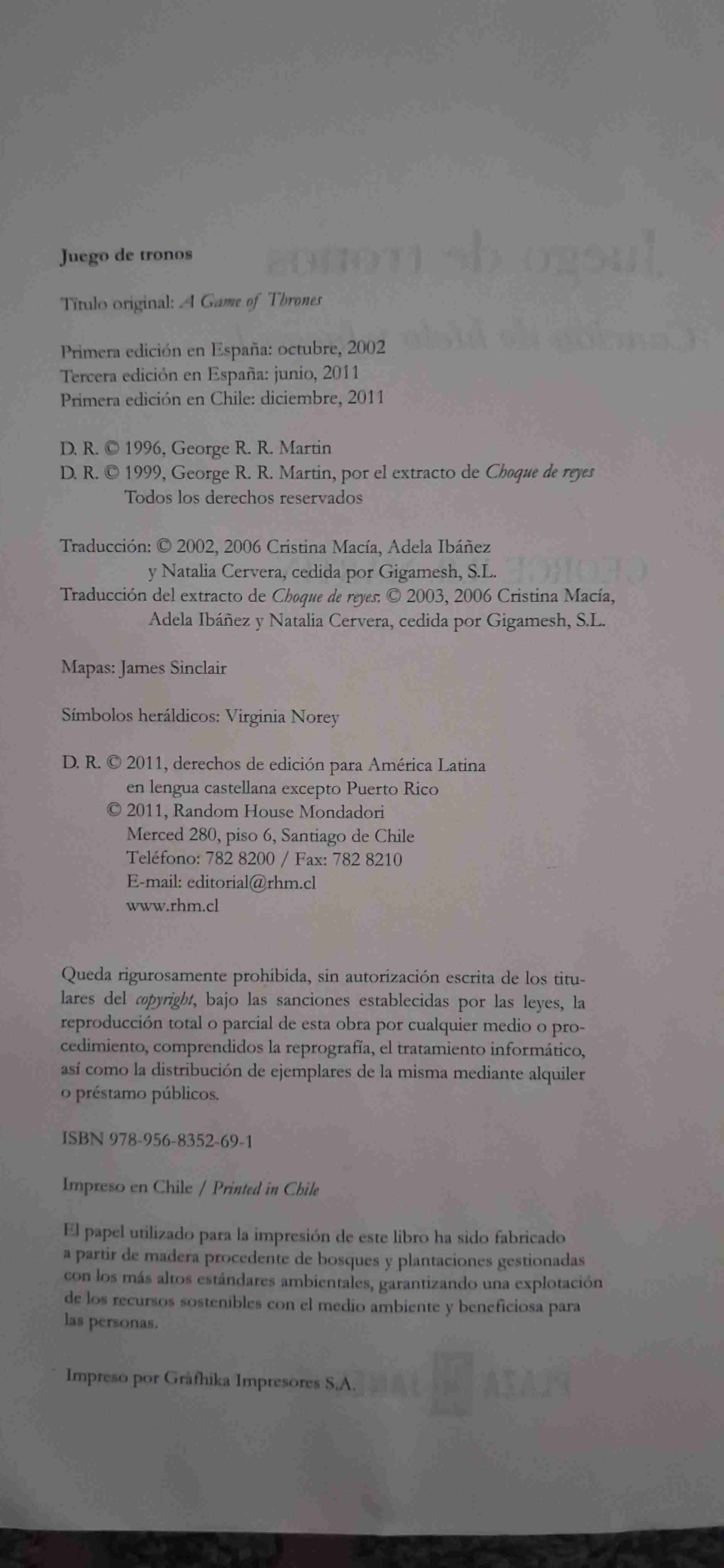 Juego de Tronos libro usado - miniatura 3