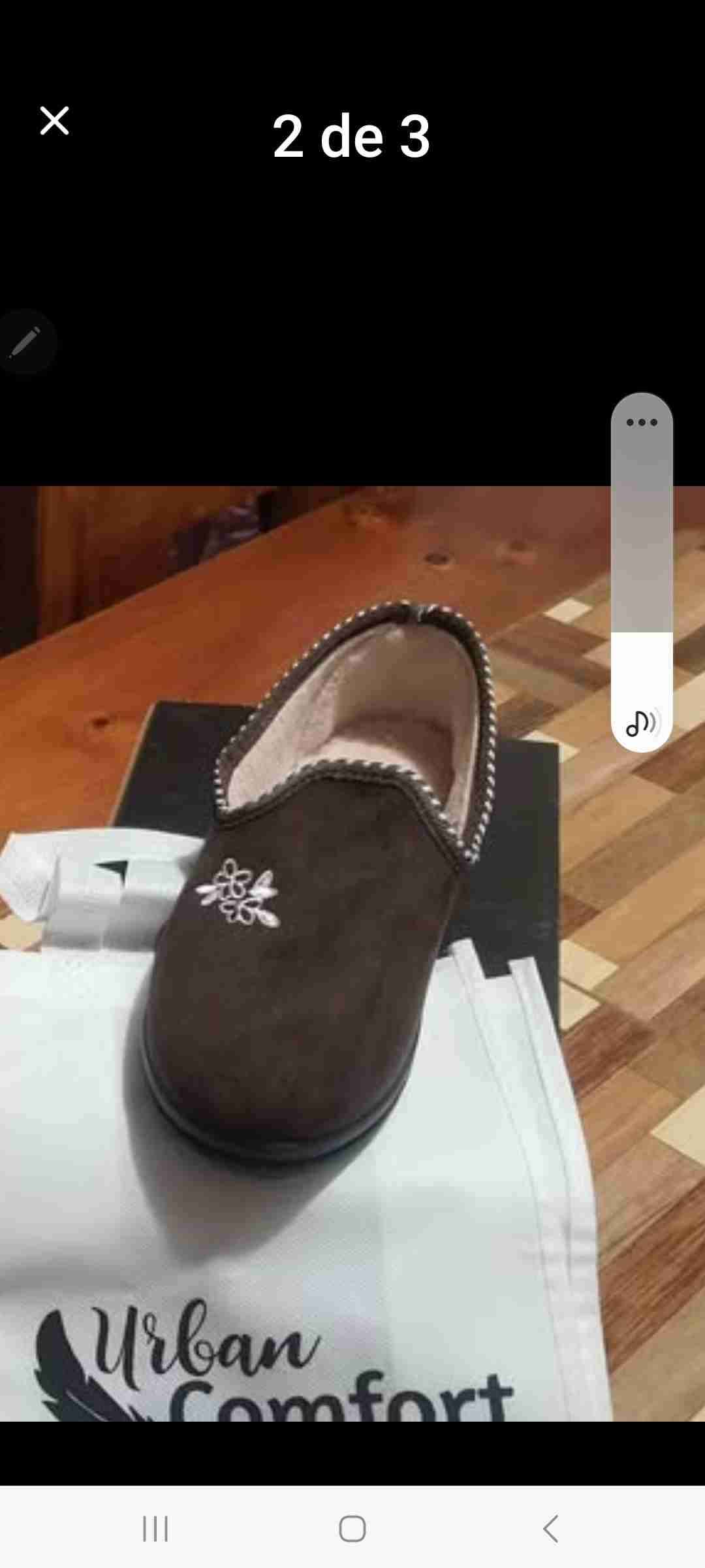 Pantuflas Urban Comfort burdeos - miniatura 2