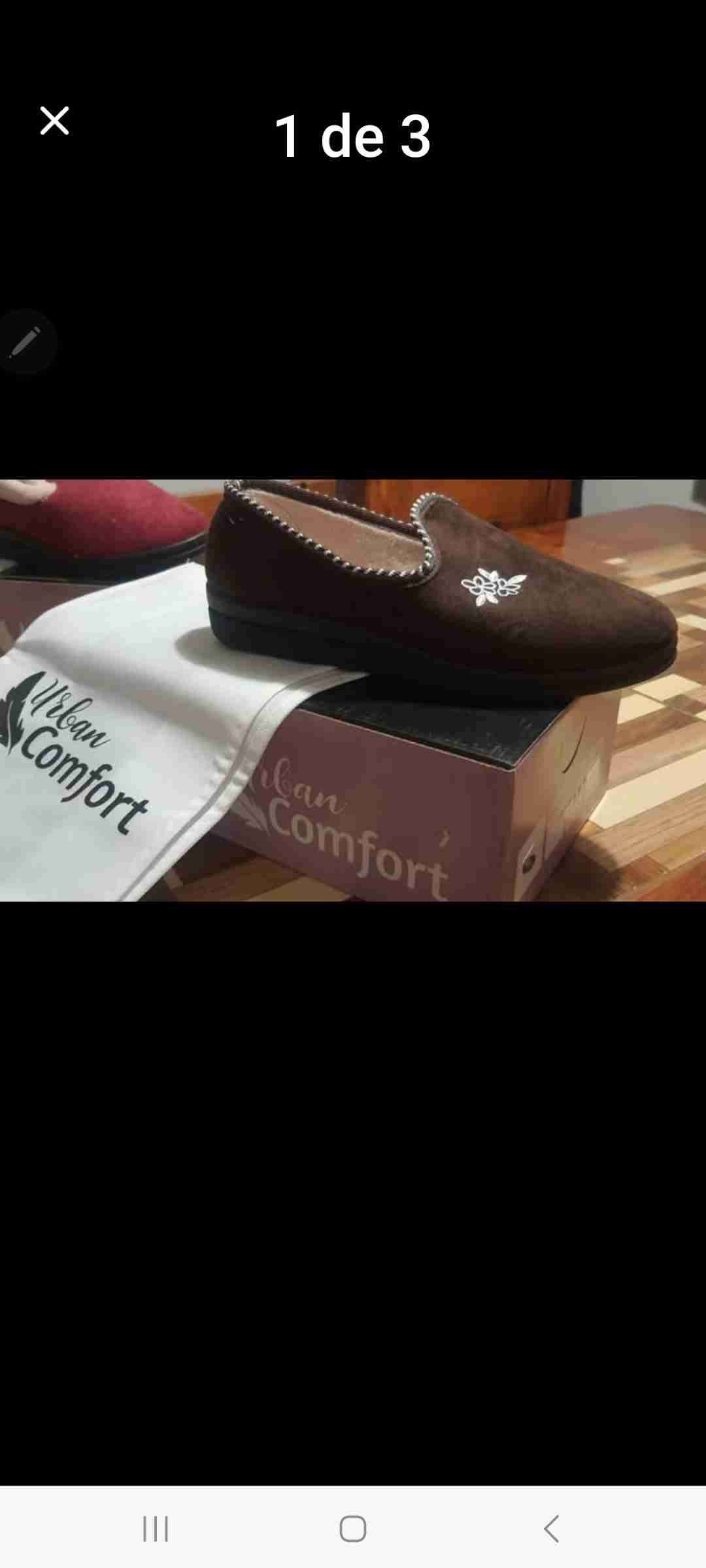 Pantuflas Urban Comfort burdeos - miniatura 4