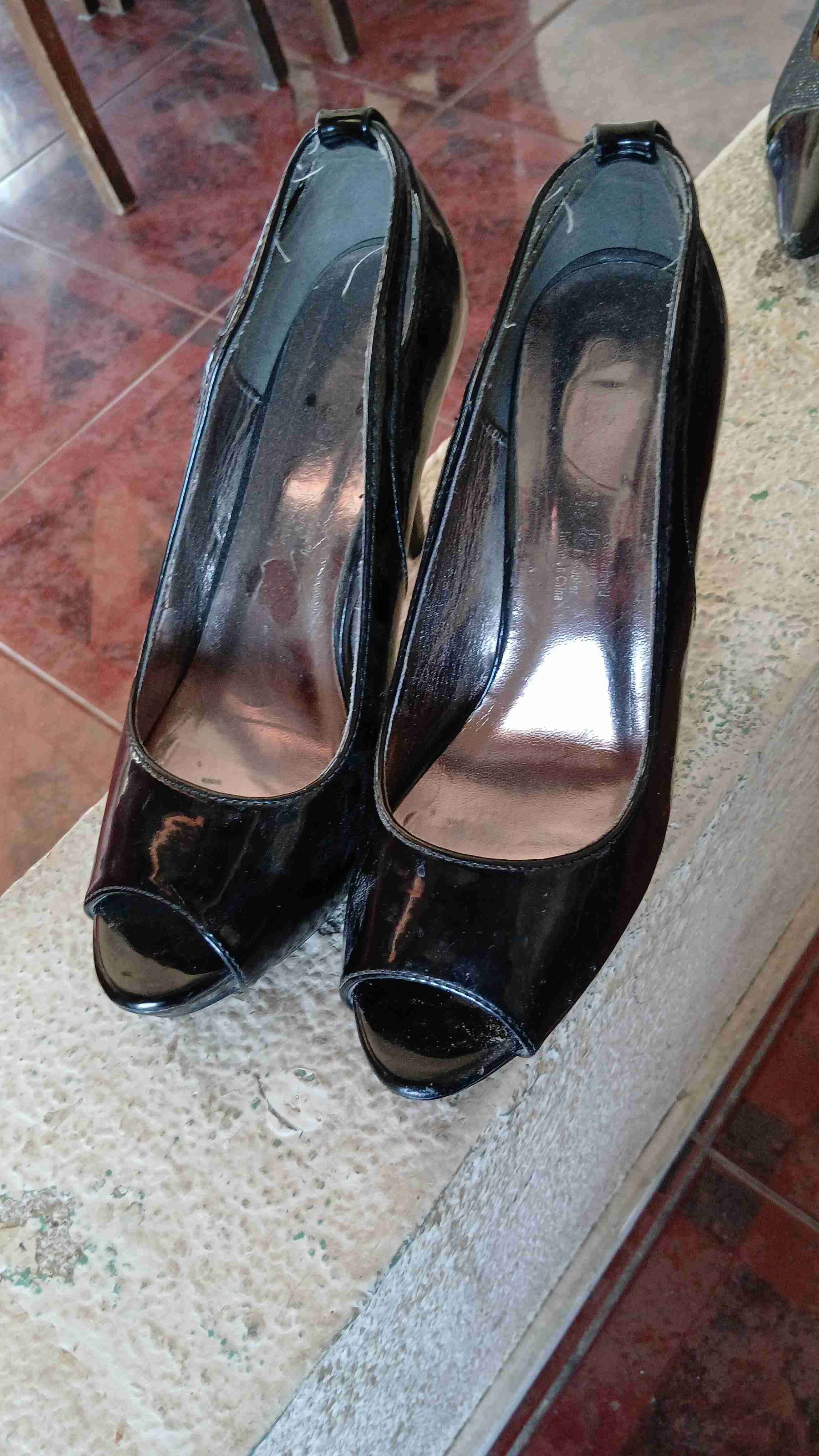 Zapatos de tacón negros con cierre - miniatura 5