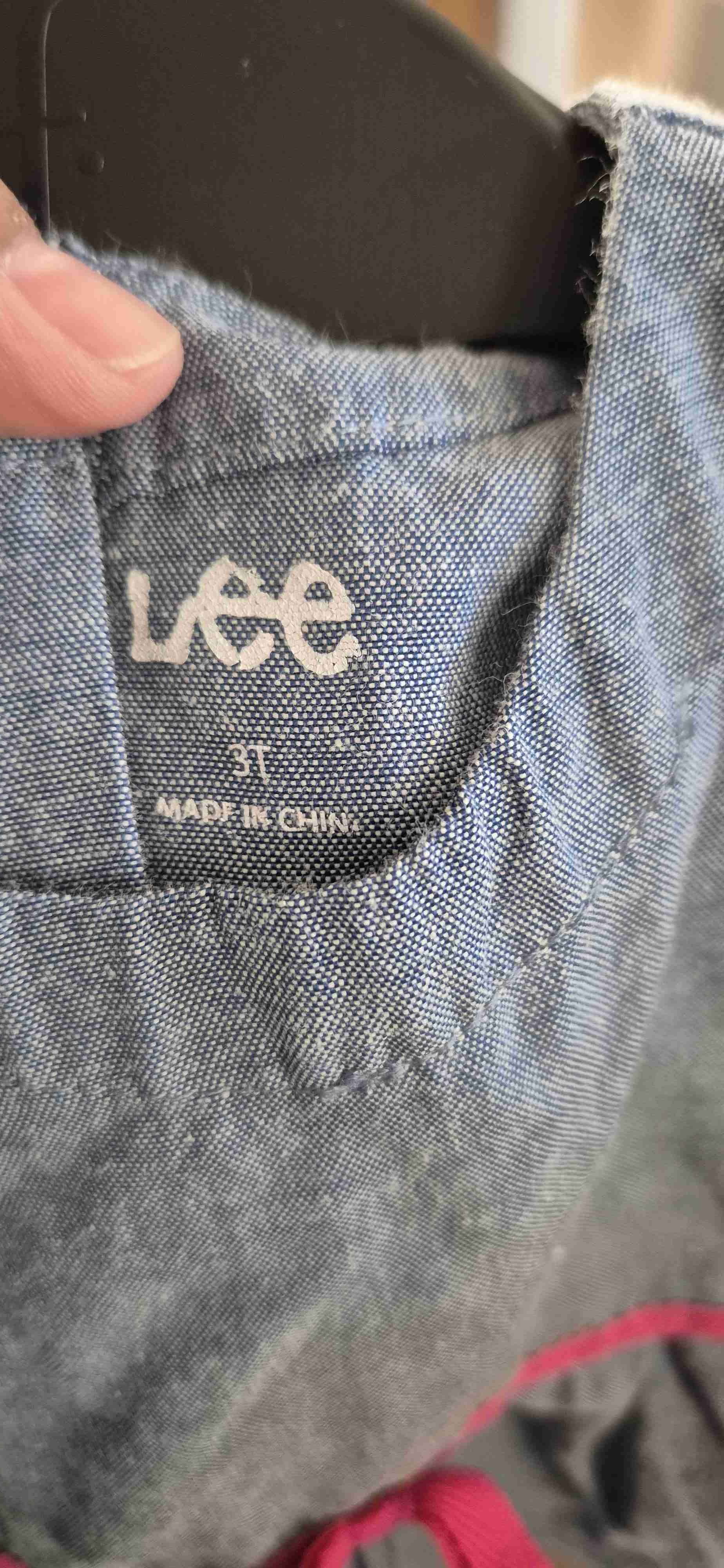 Vestido de mezclilla con cinta rosa talla 3 - miniatura 3