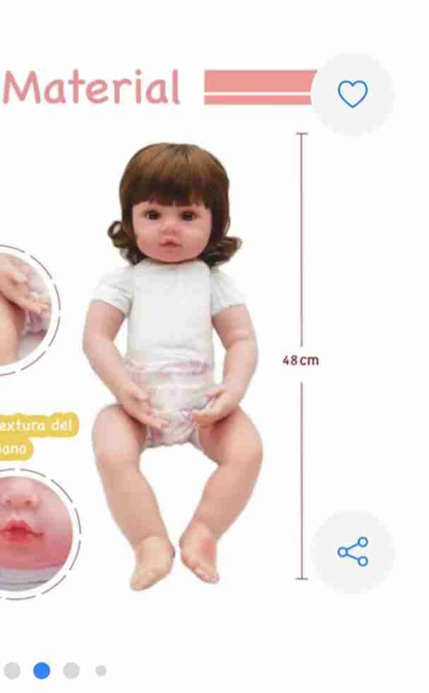 Muñeca bebé interactiva 48 cm - miniatura 1