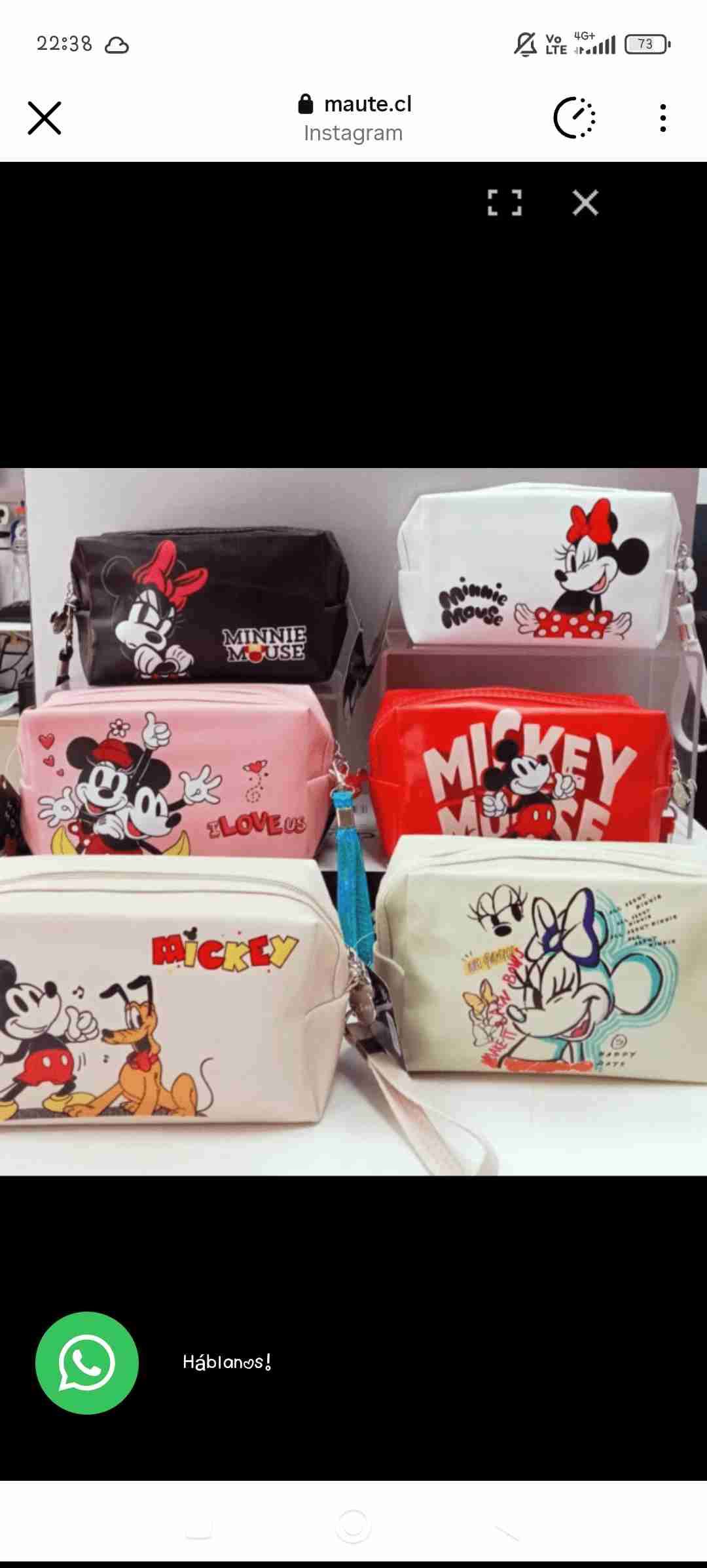 Neceser Minnie y Mickey Mouse