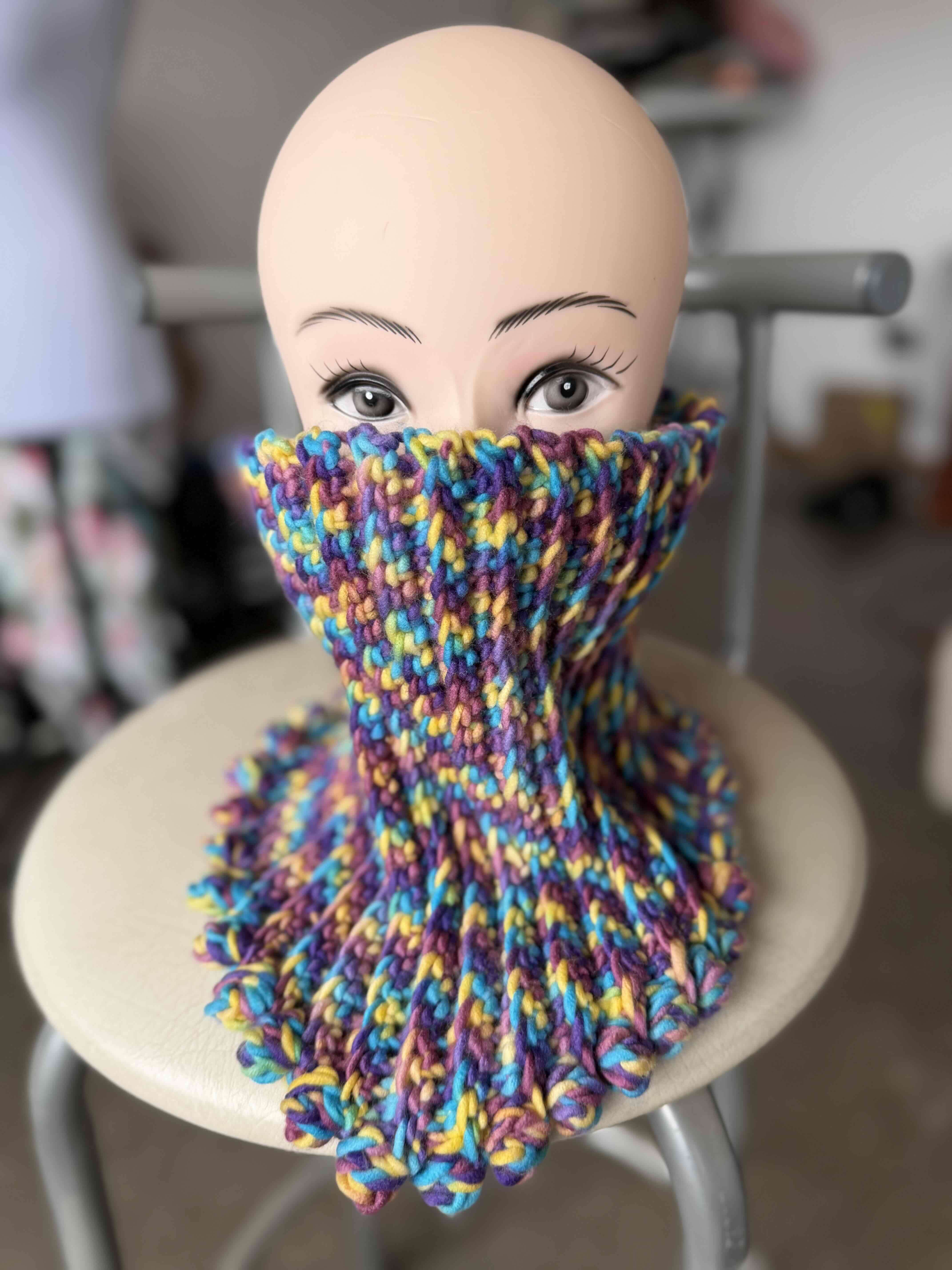 Cuello de lana multicolor - miniatura 3