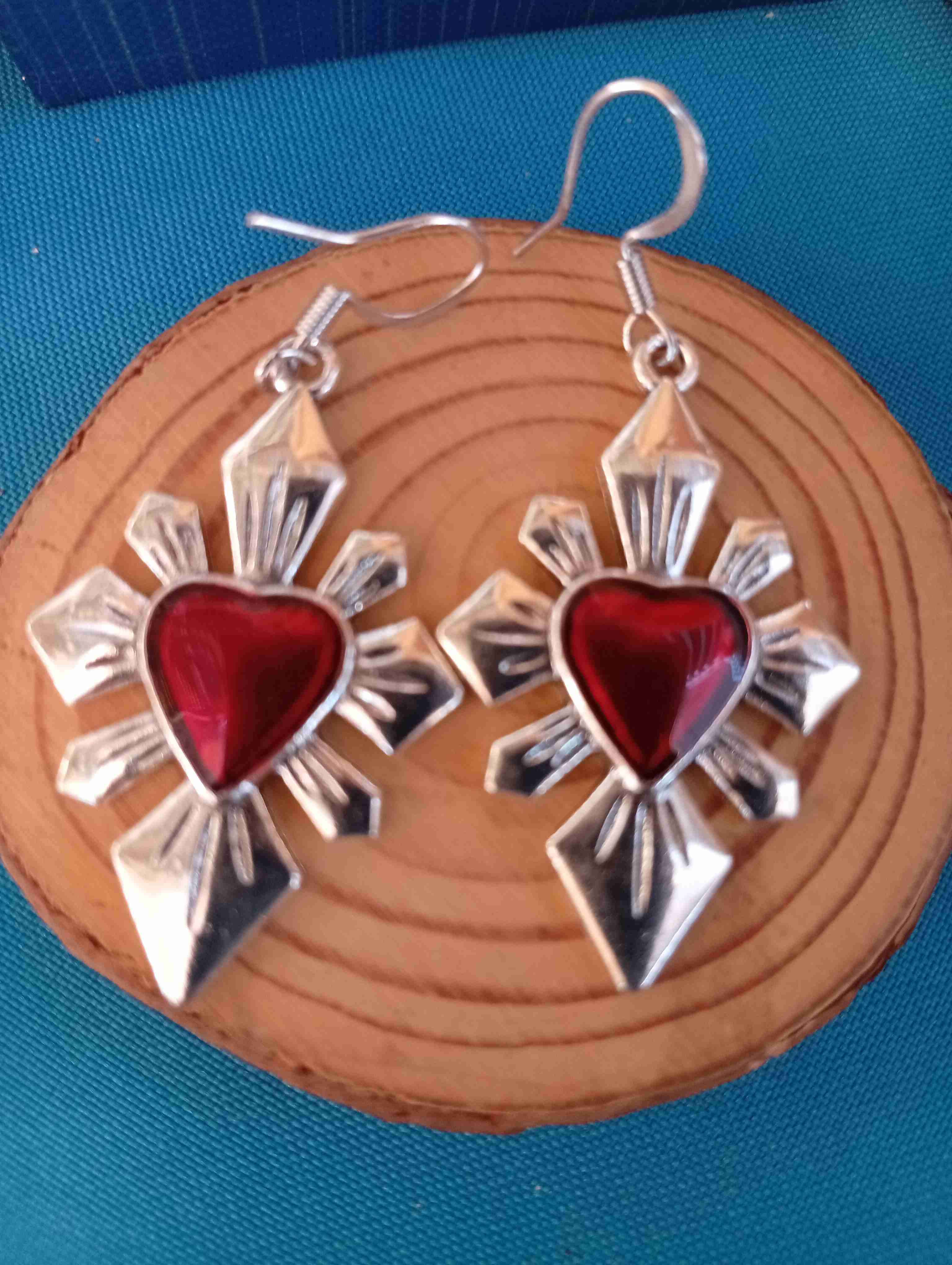 Aros de corazón metálicos - miniatura 4