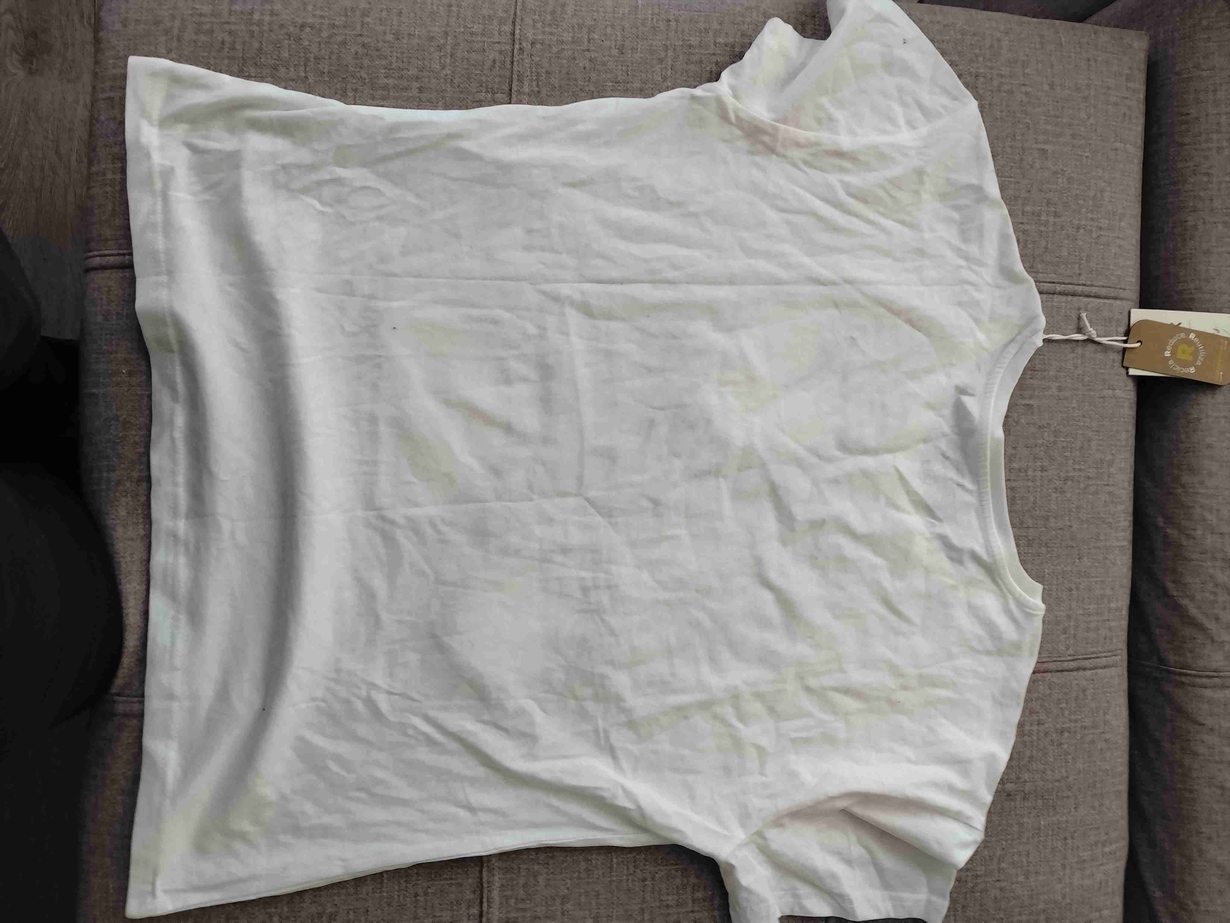 Polera blanca estampada tamaño XL - miniatura 2