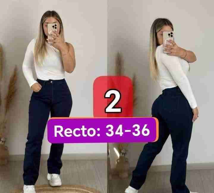 Jeans wide leg, pitillo y flare - miniatura 6