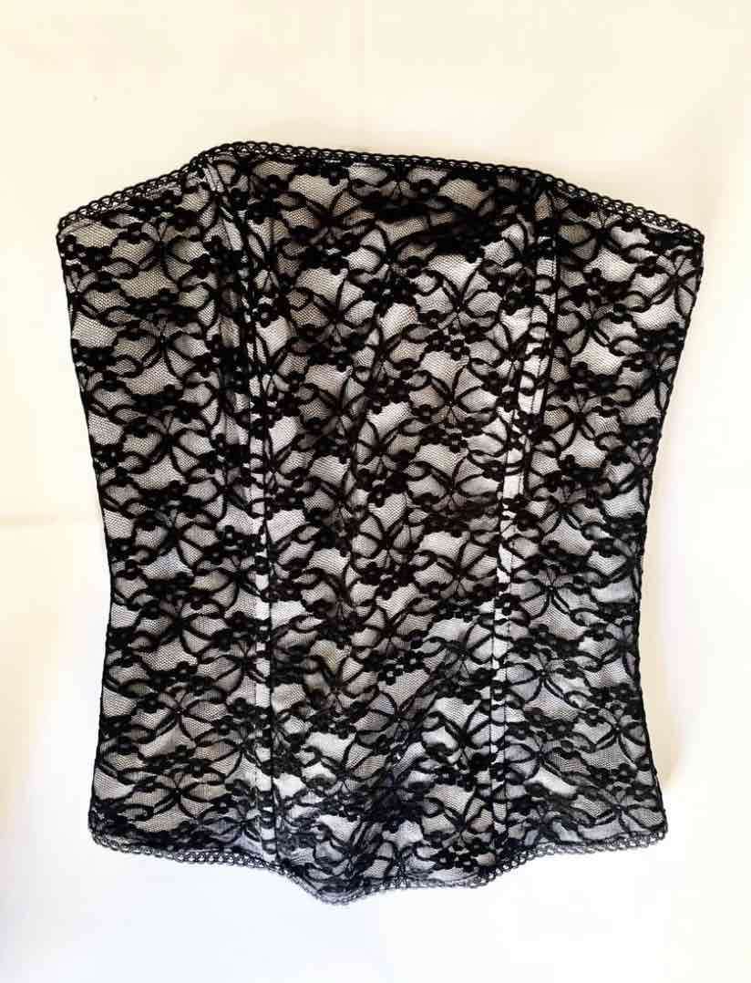 Corsé encaje negro elegante - miniatura 1