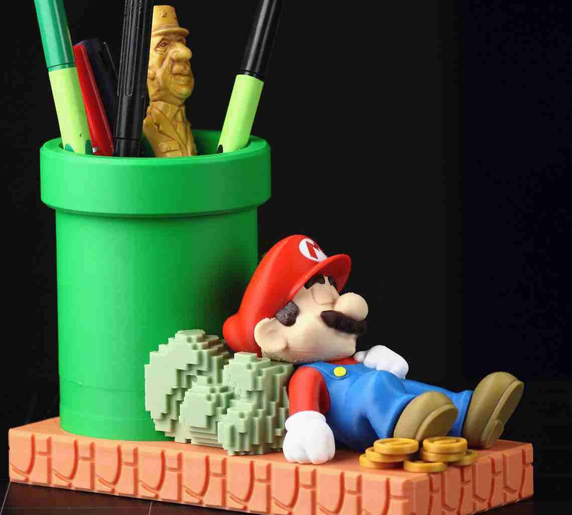 Portalápices Super Mario decorativo - miniatura 3