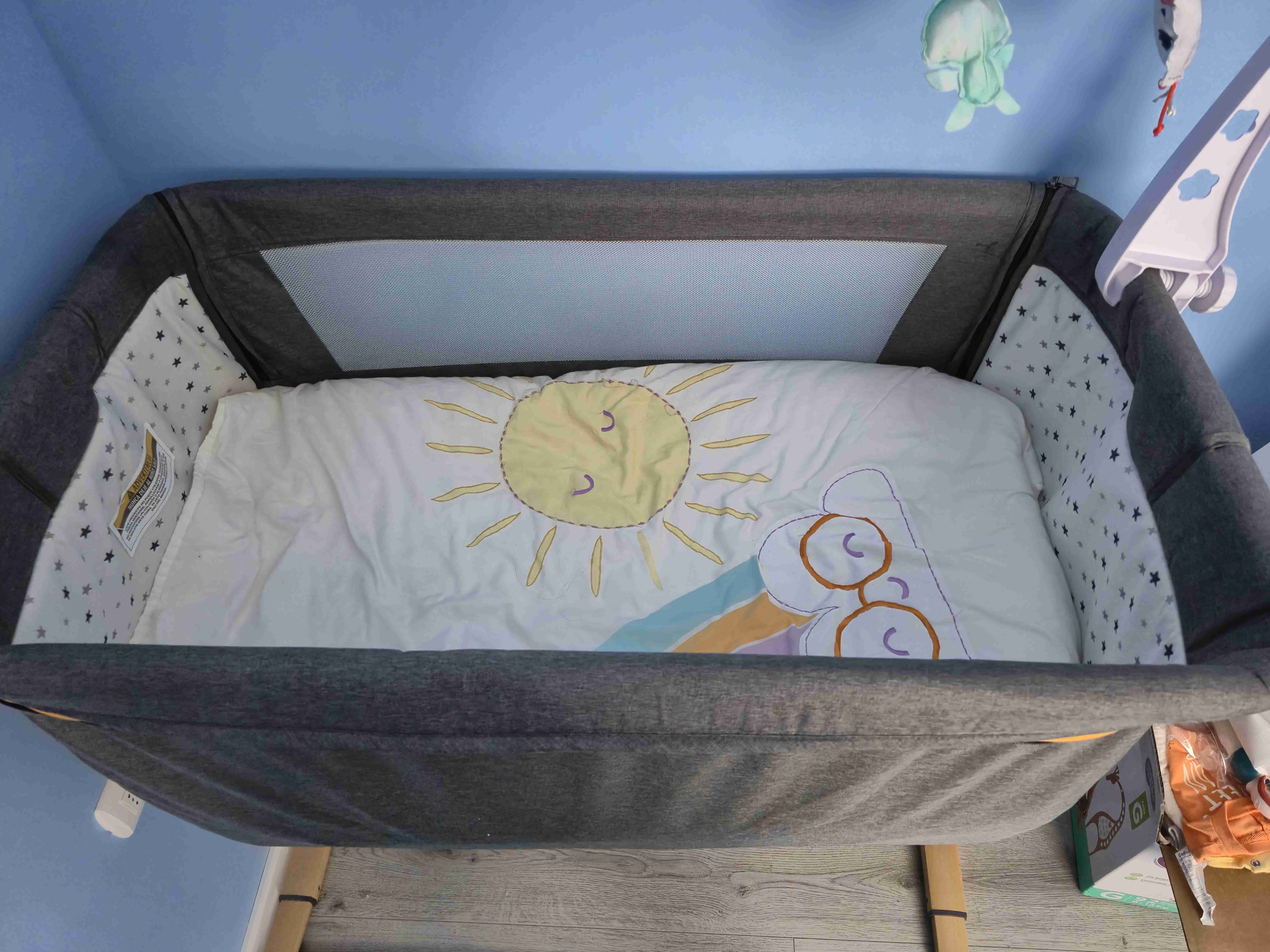 Cuna colecho gris - miniatura 2