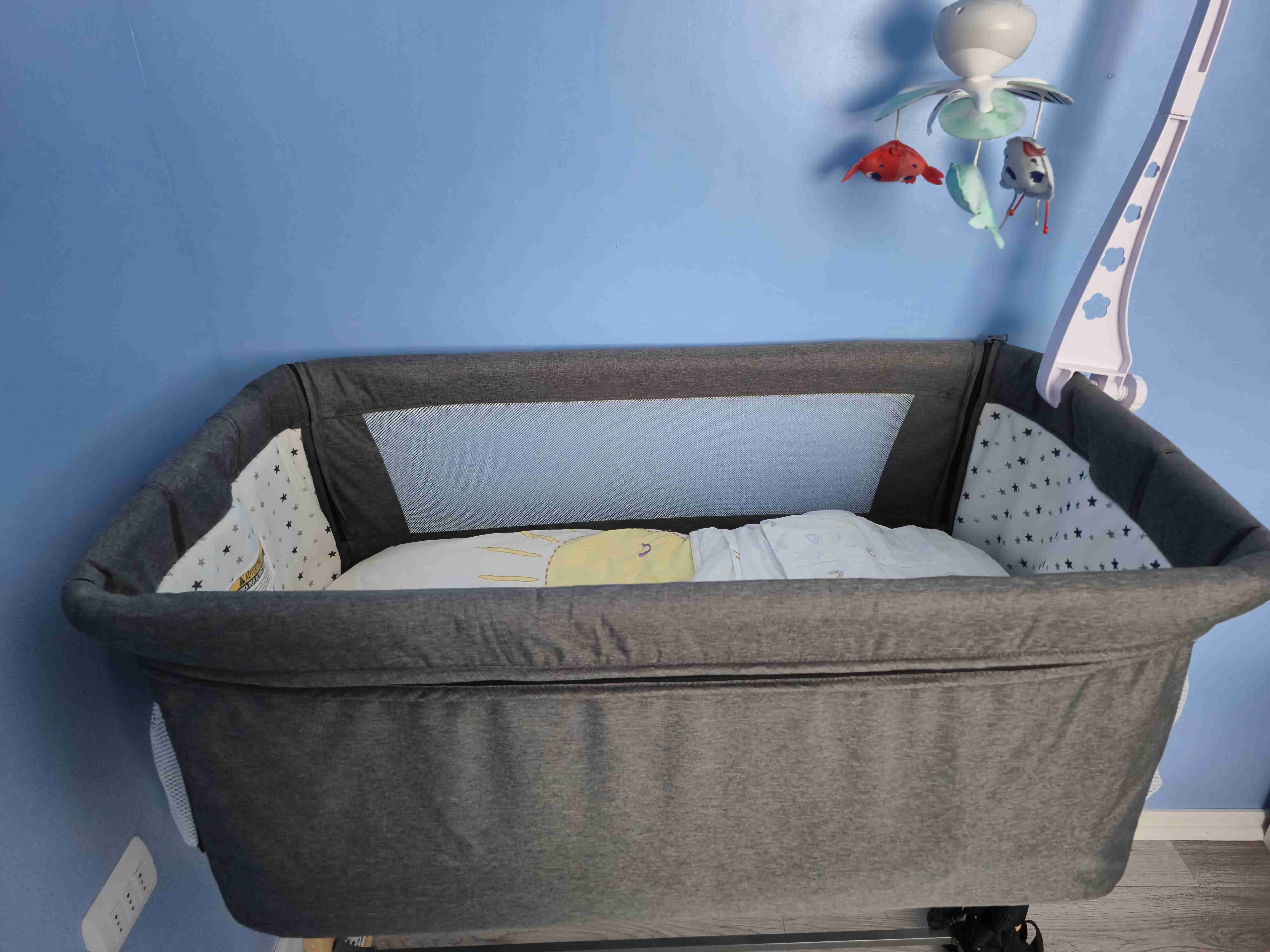 Cuna colecho gris - miniatura 3