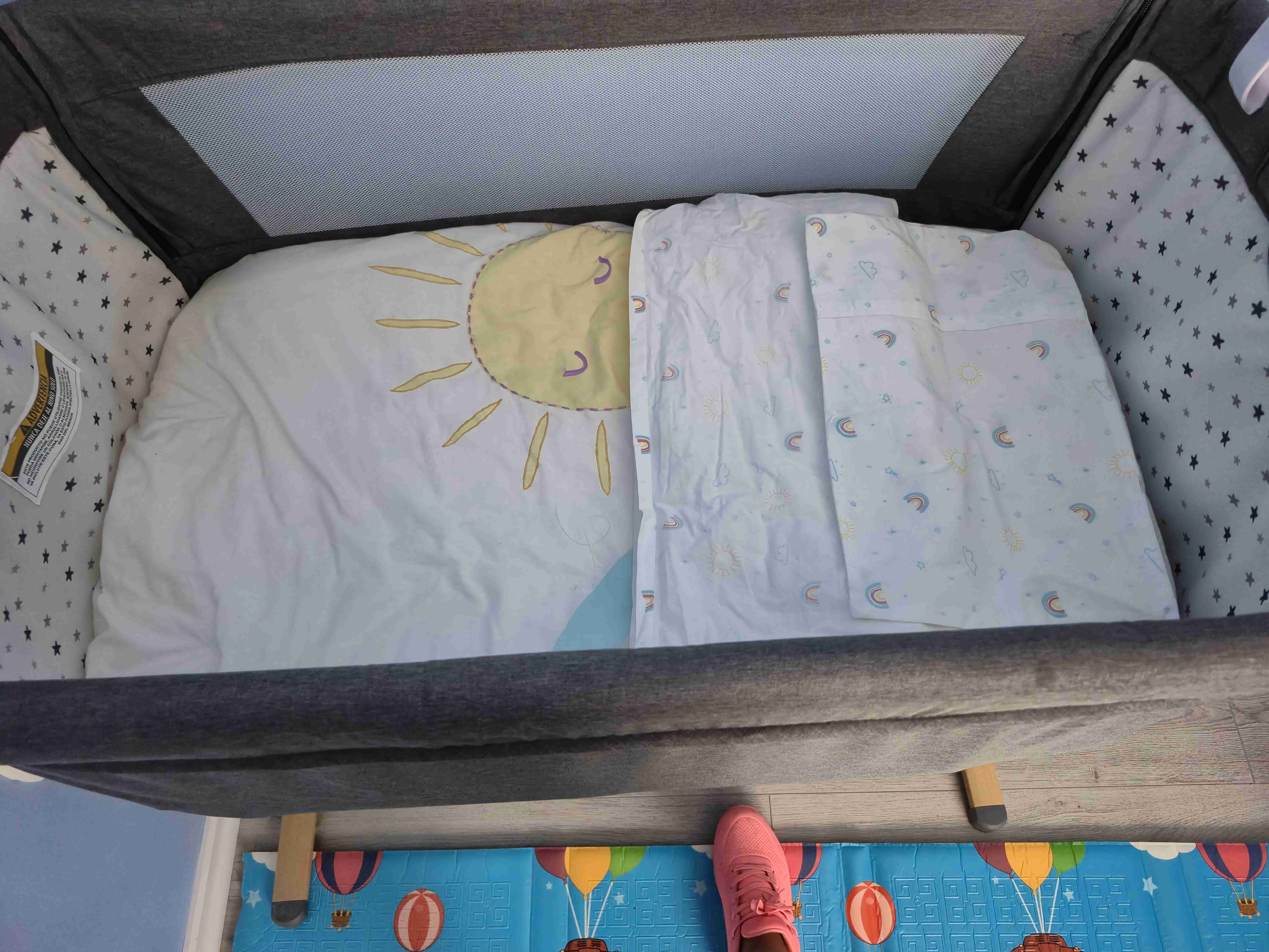 Cuna colecho gris - miniatura 4