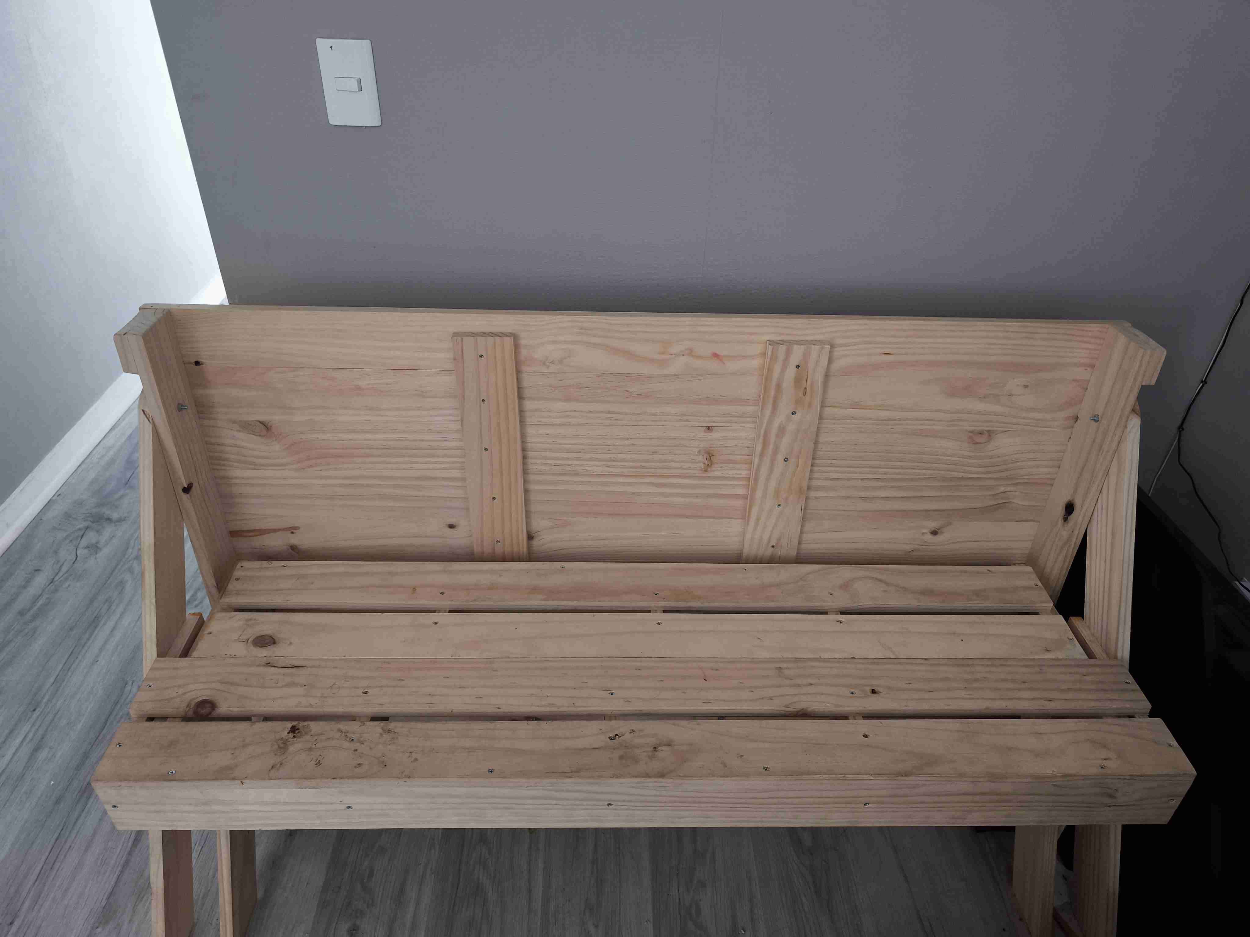 ✨ Mesa–Banca Convertible de Madera ✨ - miniatura 2