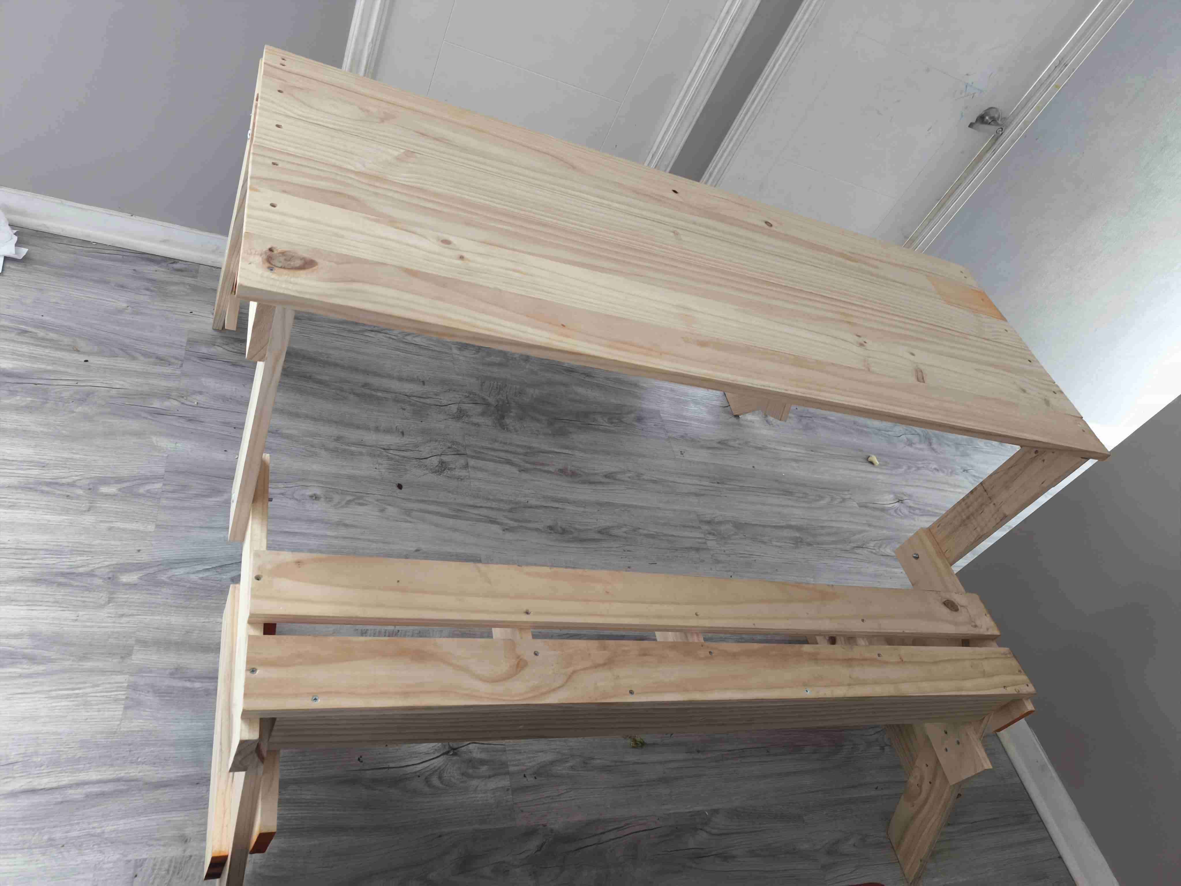 ✨ Mesa–Banca Convertible de Madera ✨ - miniatura 3