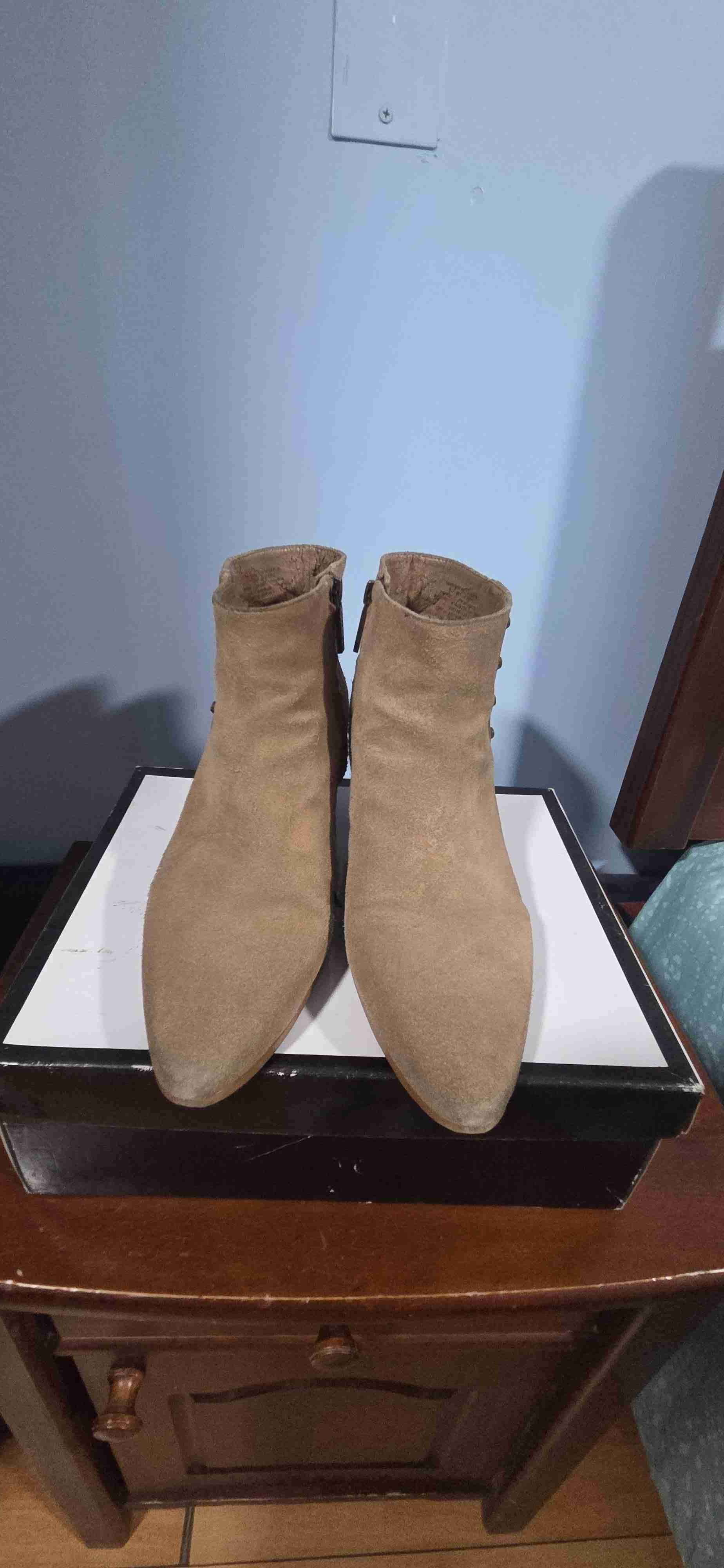 Botines Nine West caqui con hebillas - miniatura 2