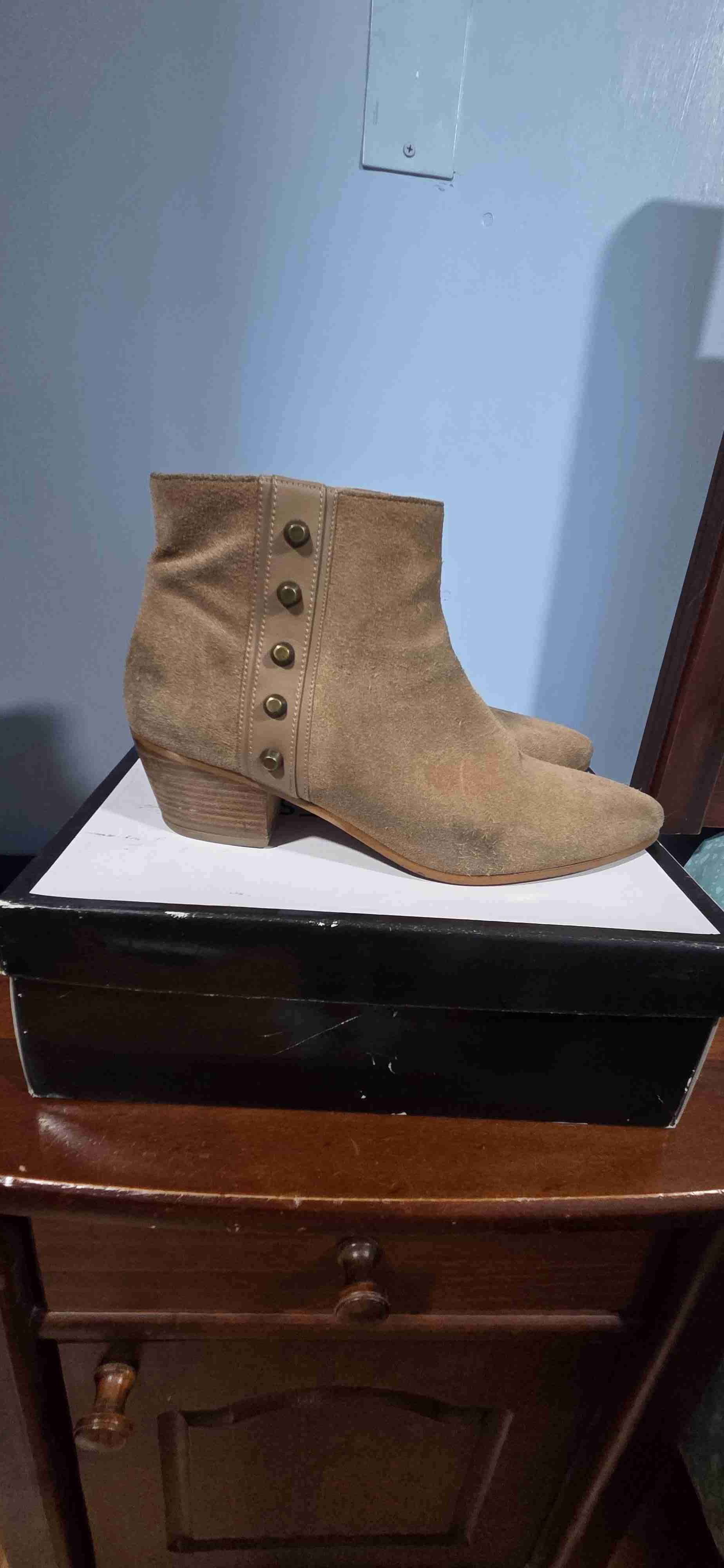 Botines Nine West caqui con hebillas - miniatura 3