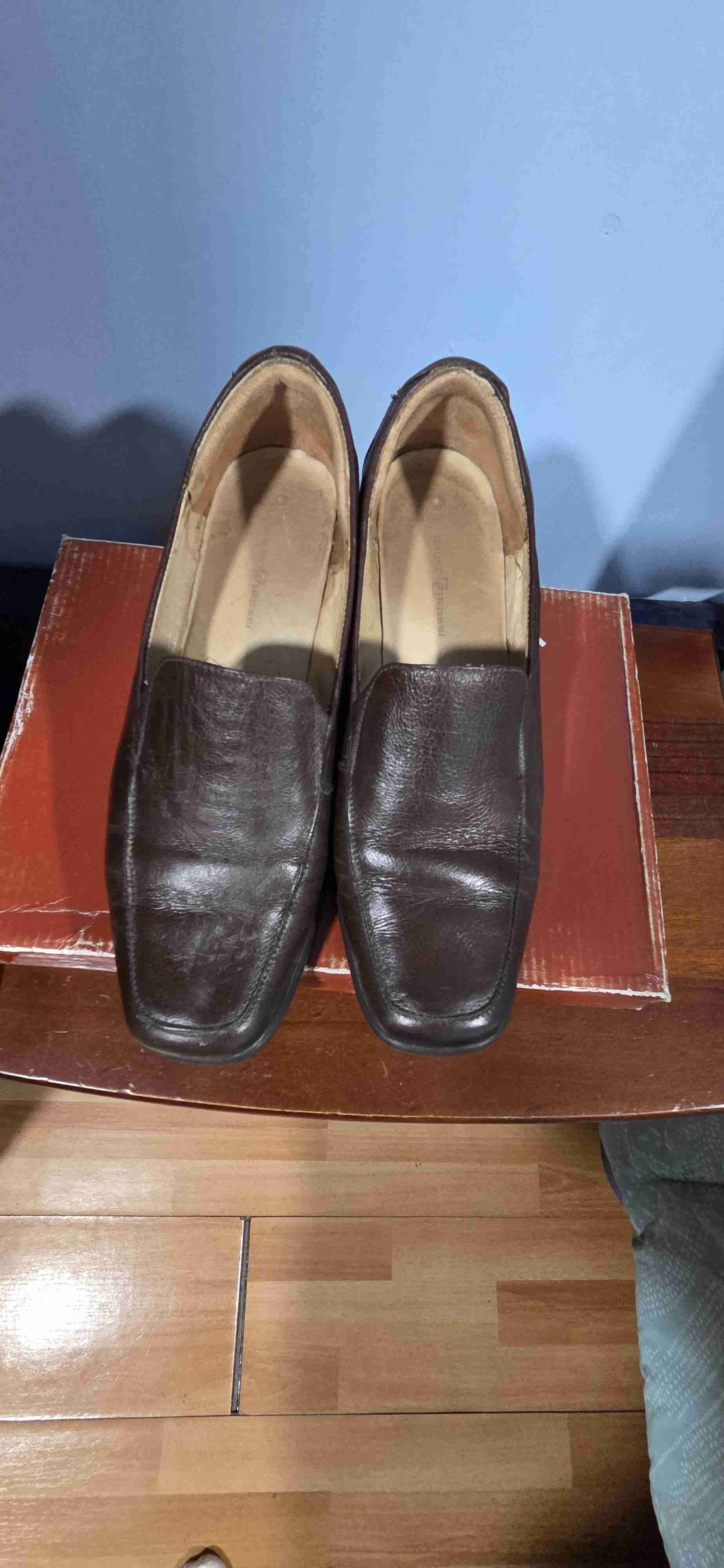 Zapatos de cuero color café - miniatura 3