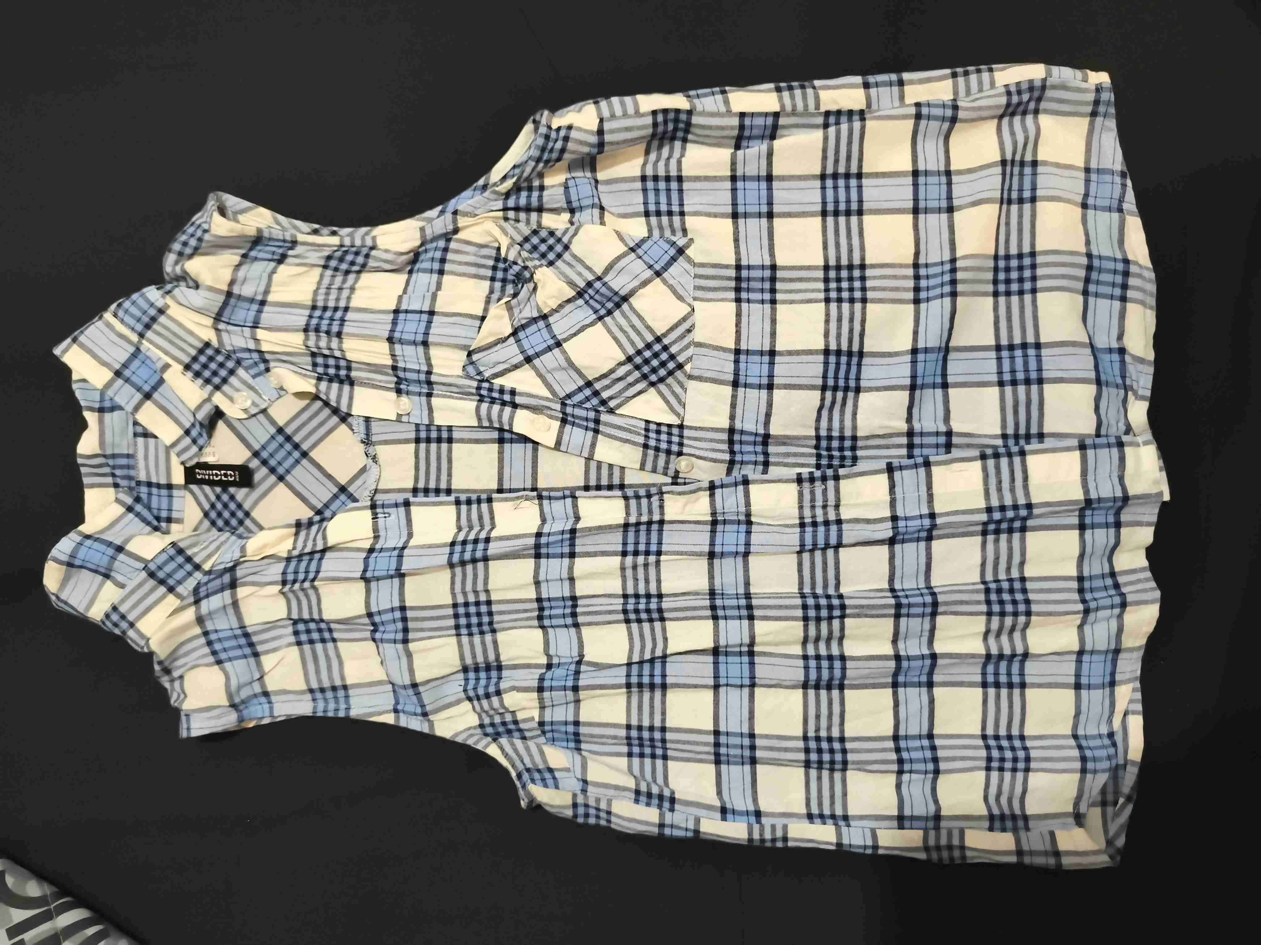 Camisa de cuadros sin mangas - miniatura 1