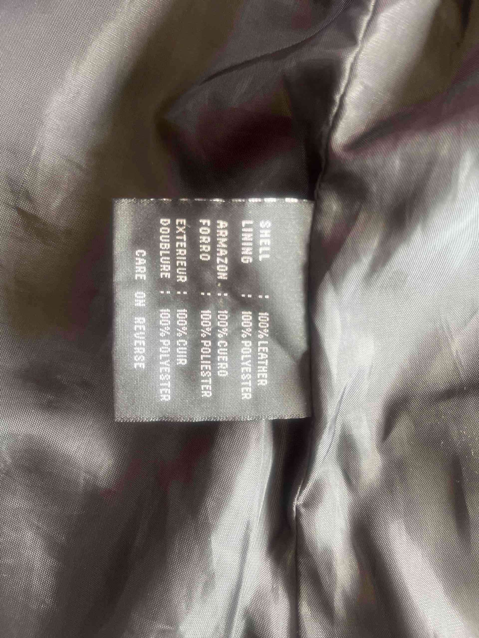 Chaqueta negra de cuero - miniatura 4